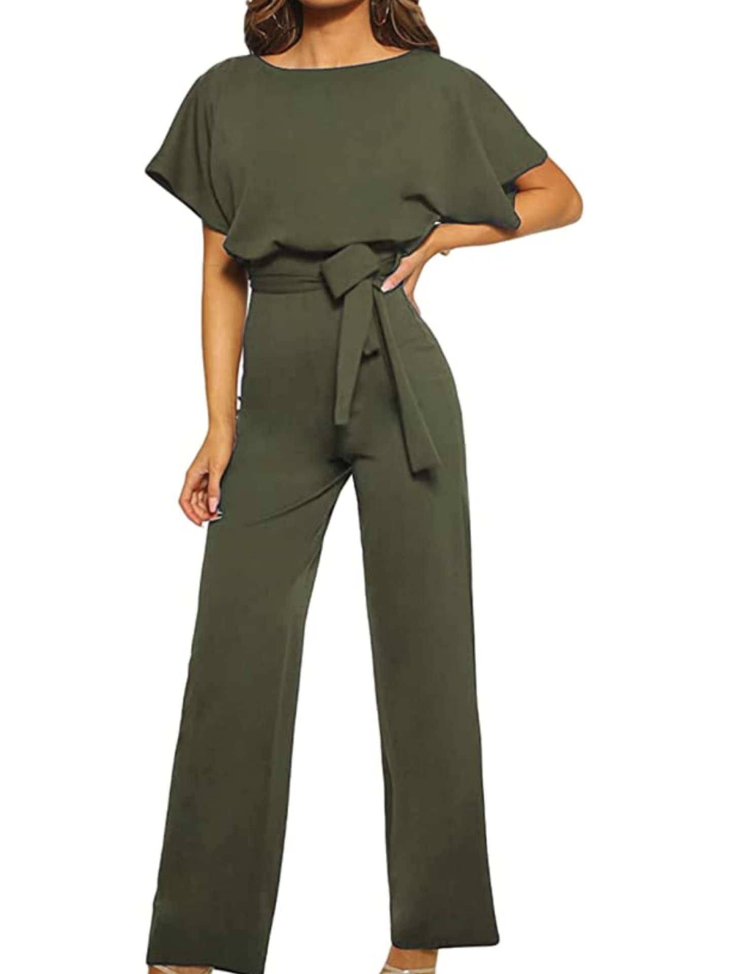 HAPPY SAILED Damen Jumpsuit Amazon dunkelgrün