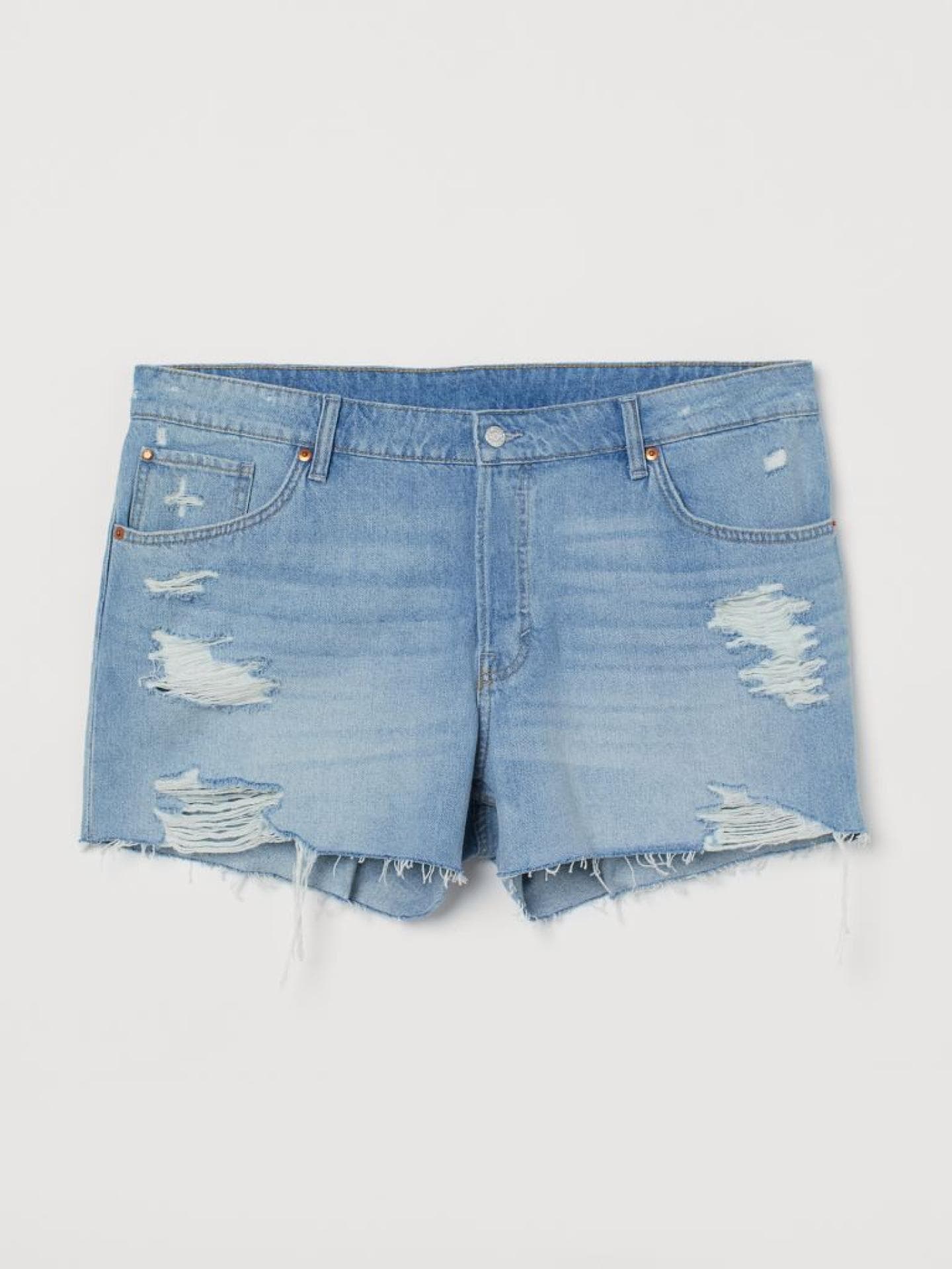 H&M+ Boyfriend Shorts jeansblau