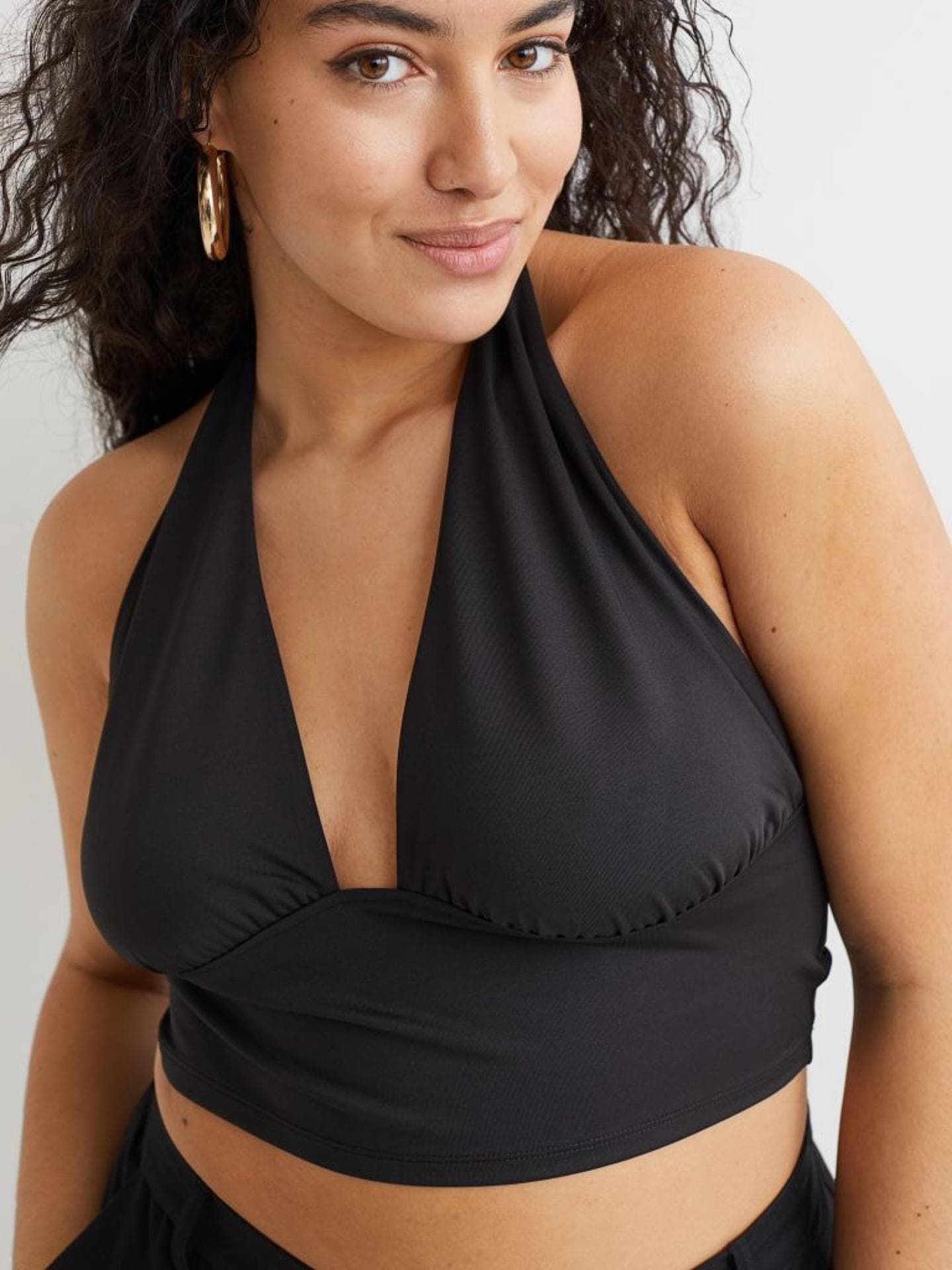 Neckholder Top Schwarz H&M +