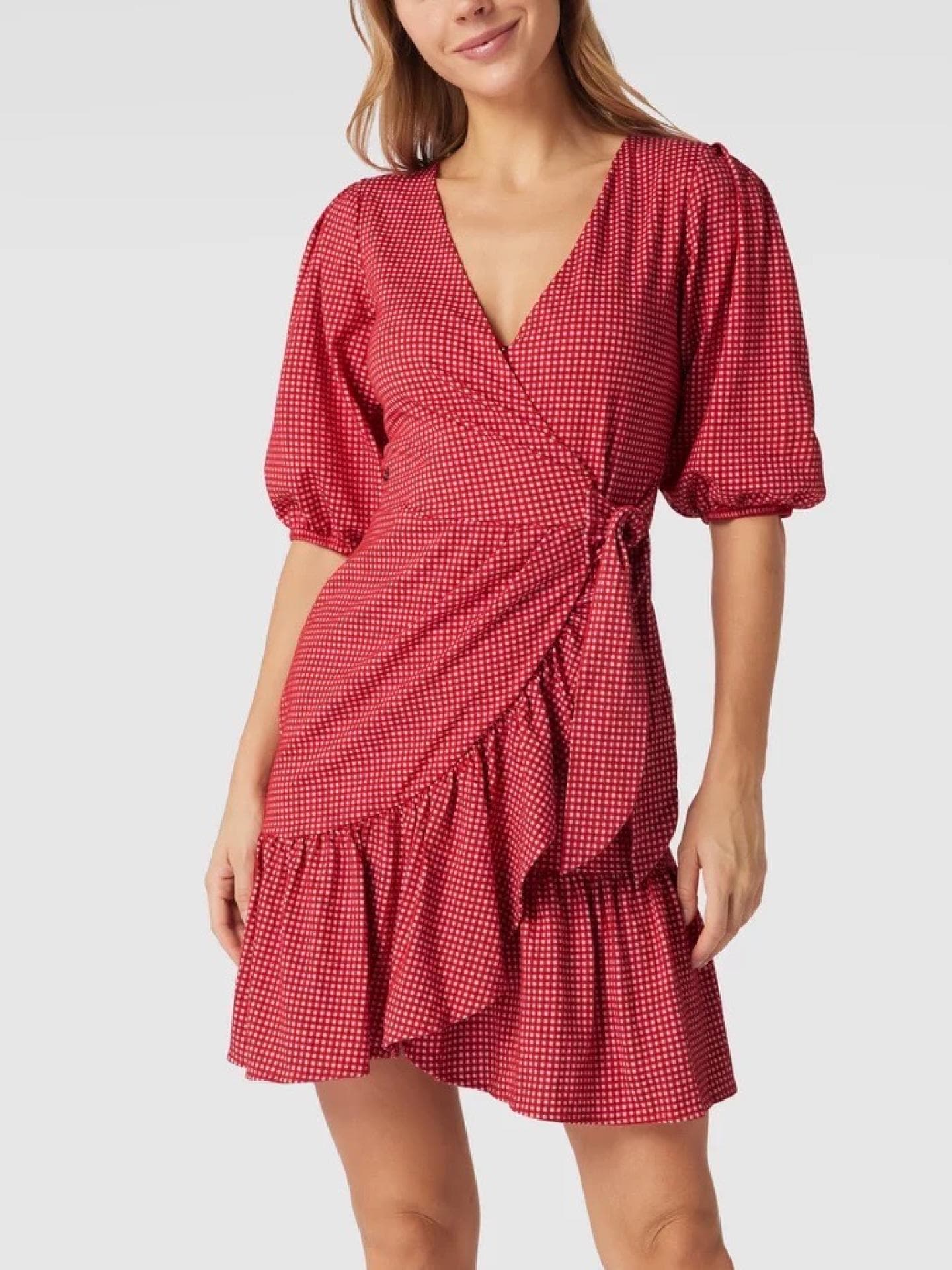 Guess Minikleid in Wickeloptik rot