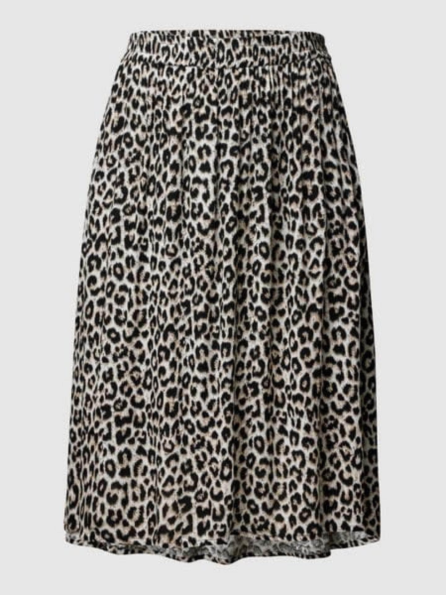 KAFFE Curve PLUS SIZE Midirock mit Allover-Muster