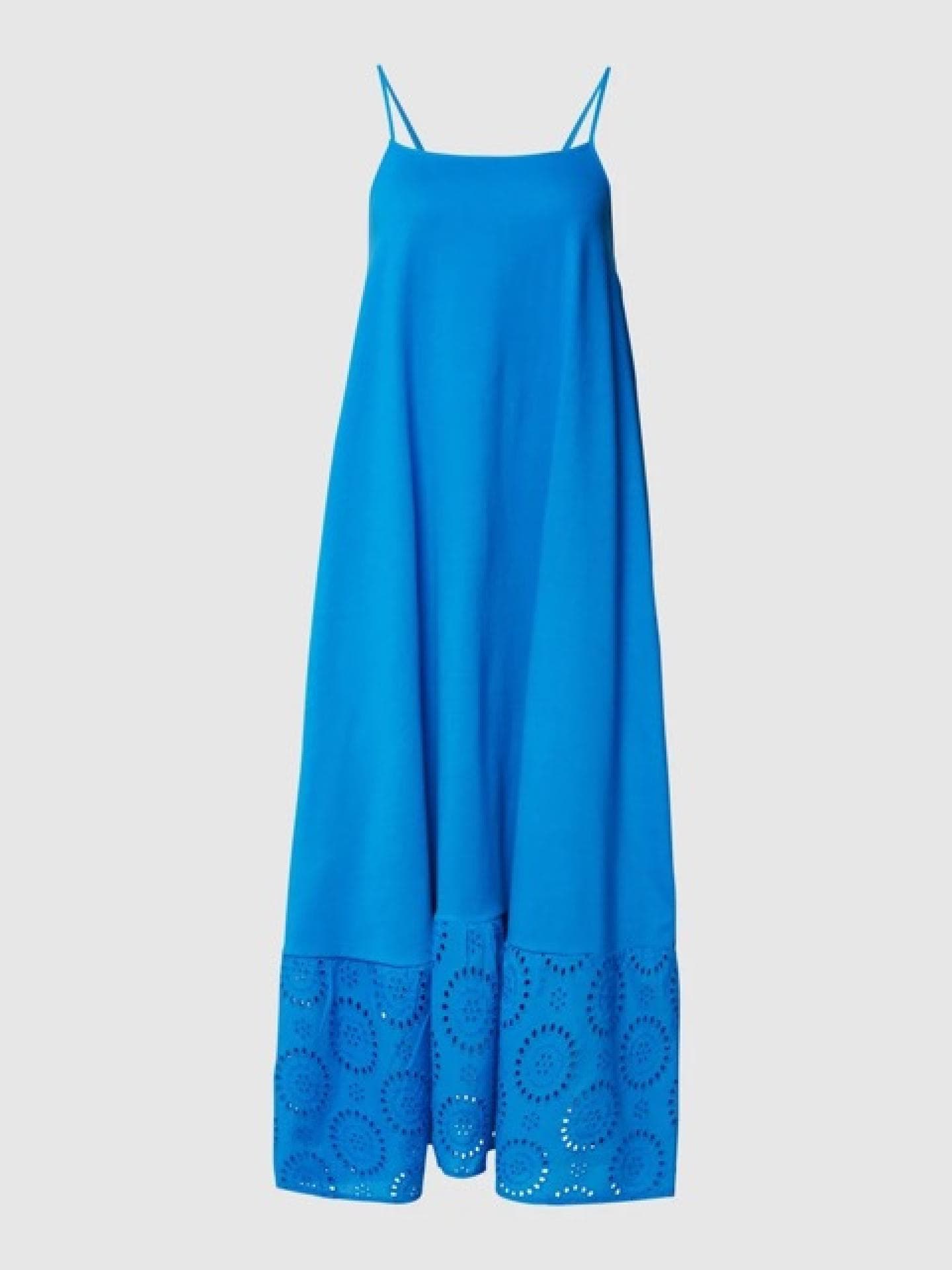 Mango Maxikleid mit floralen Lochstickereien