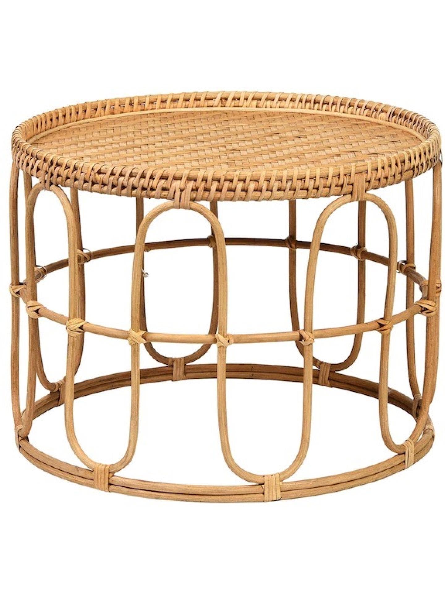Rattan-Couchtisch