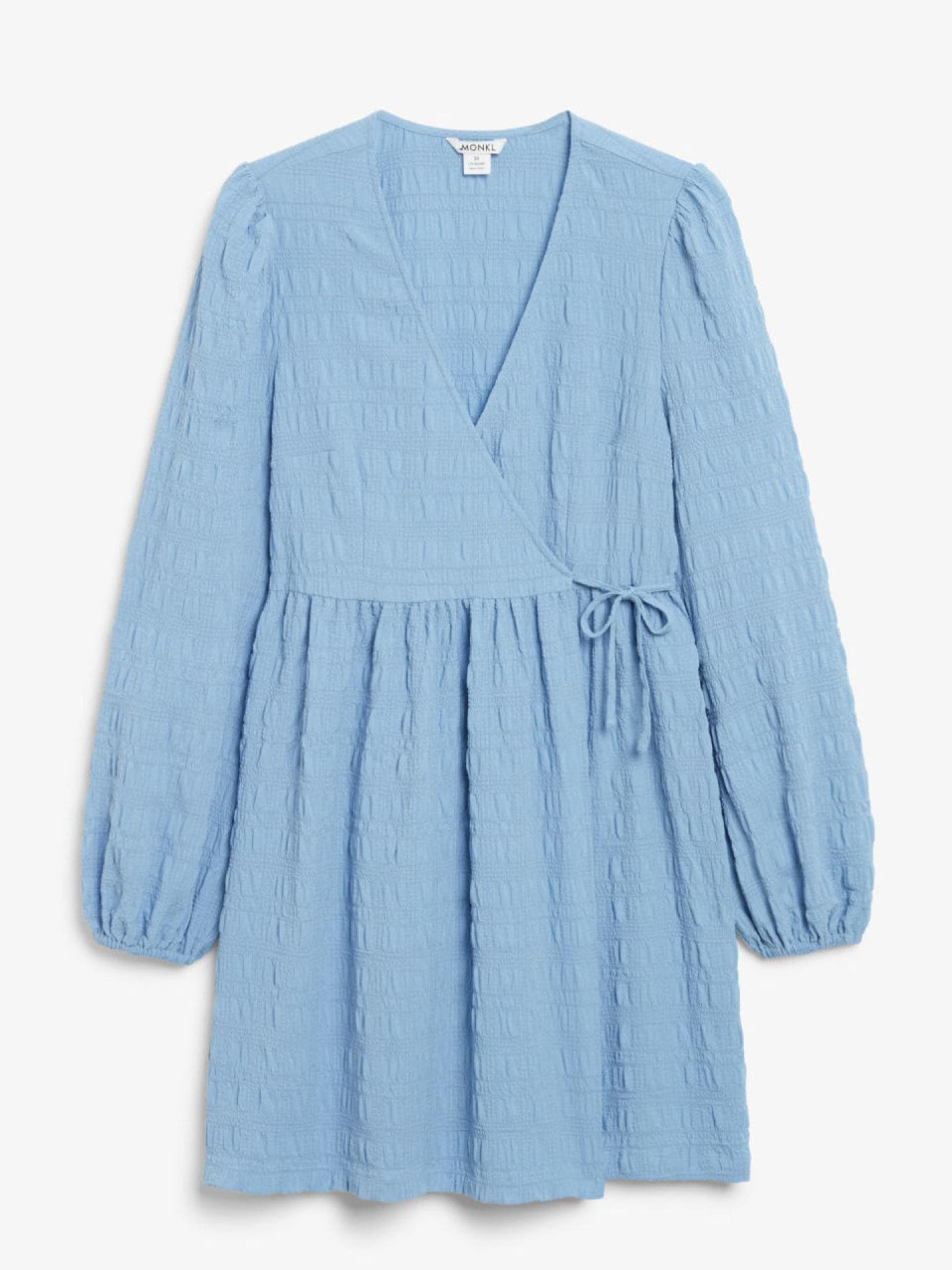 Wickelkleid hellblau Monki