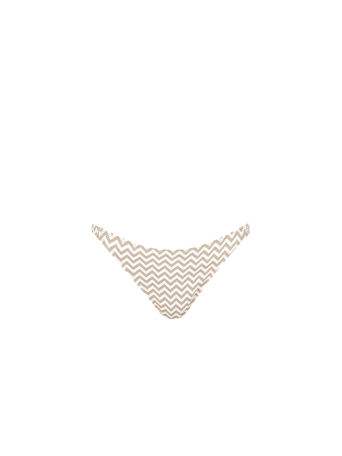 Bikini-Hose mit taupe-weißem Muster von Nakari & Lui