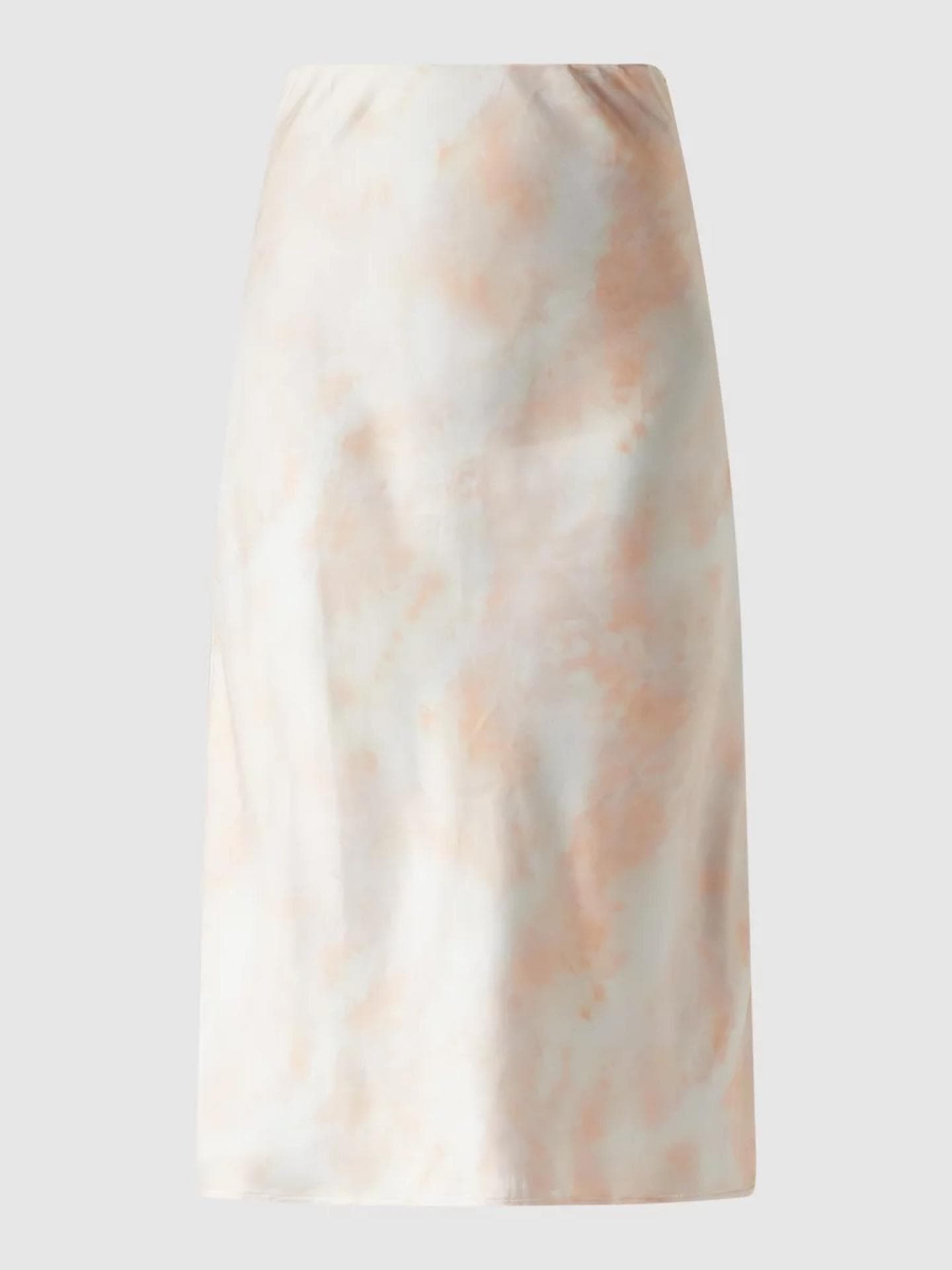 Gina Tricot Midirock aus Satin - Orange