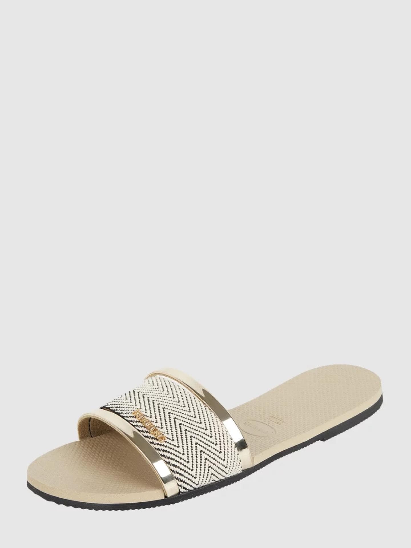 Havaianas Pantolette mit Logo - Gold