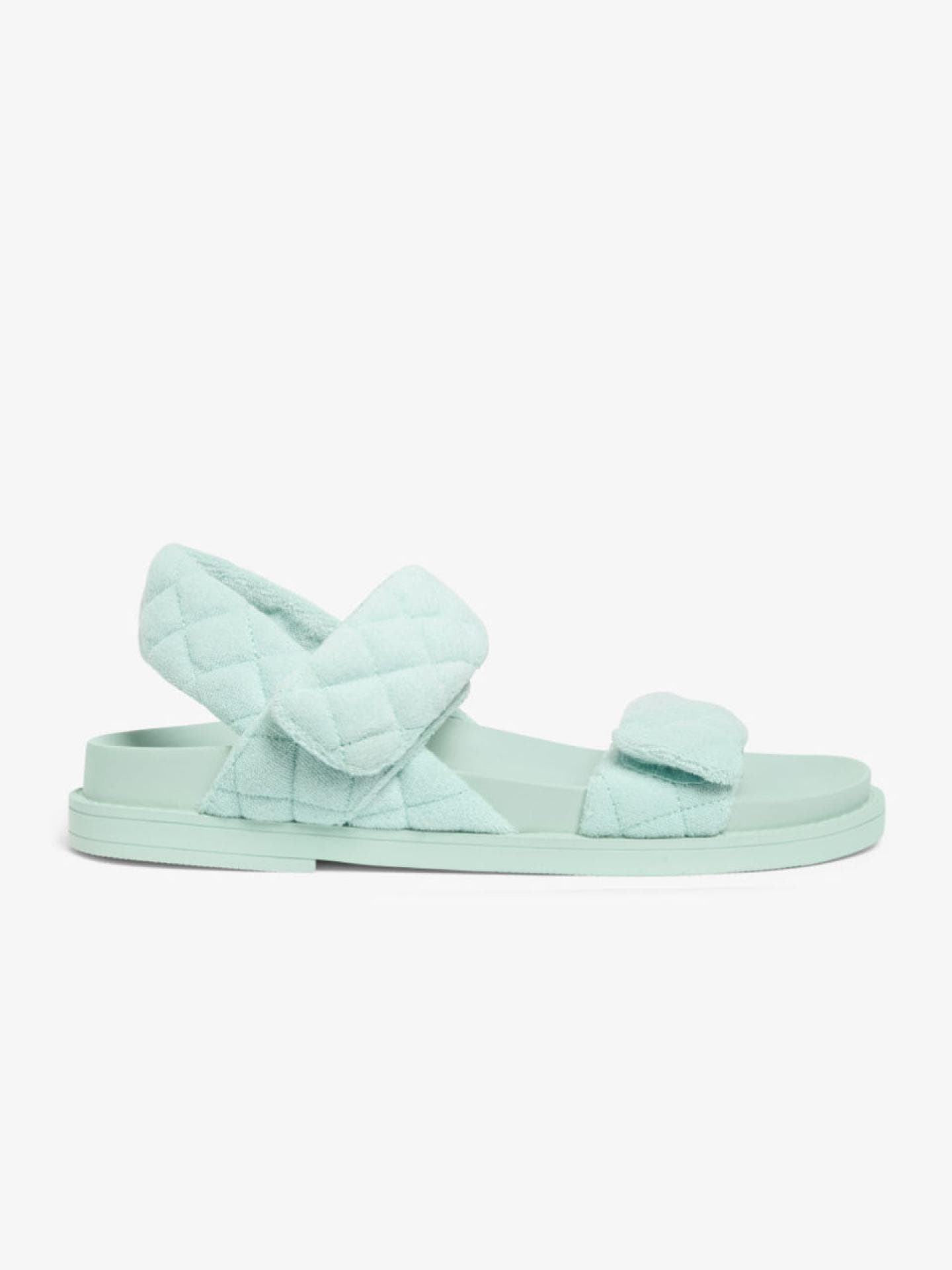 Monki Sandalen türkis mit gestepptem Riemen