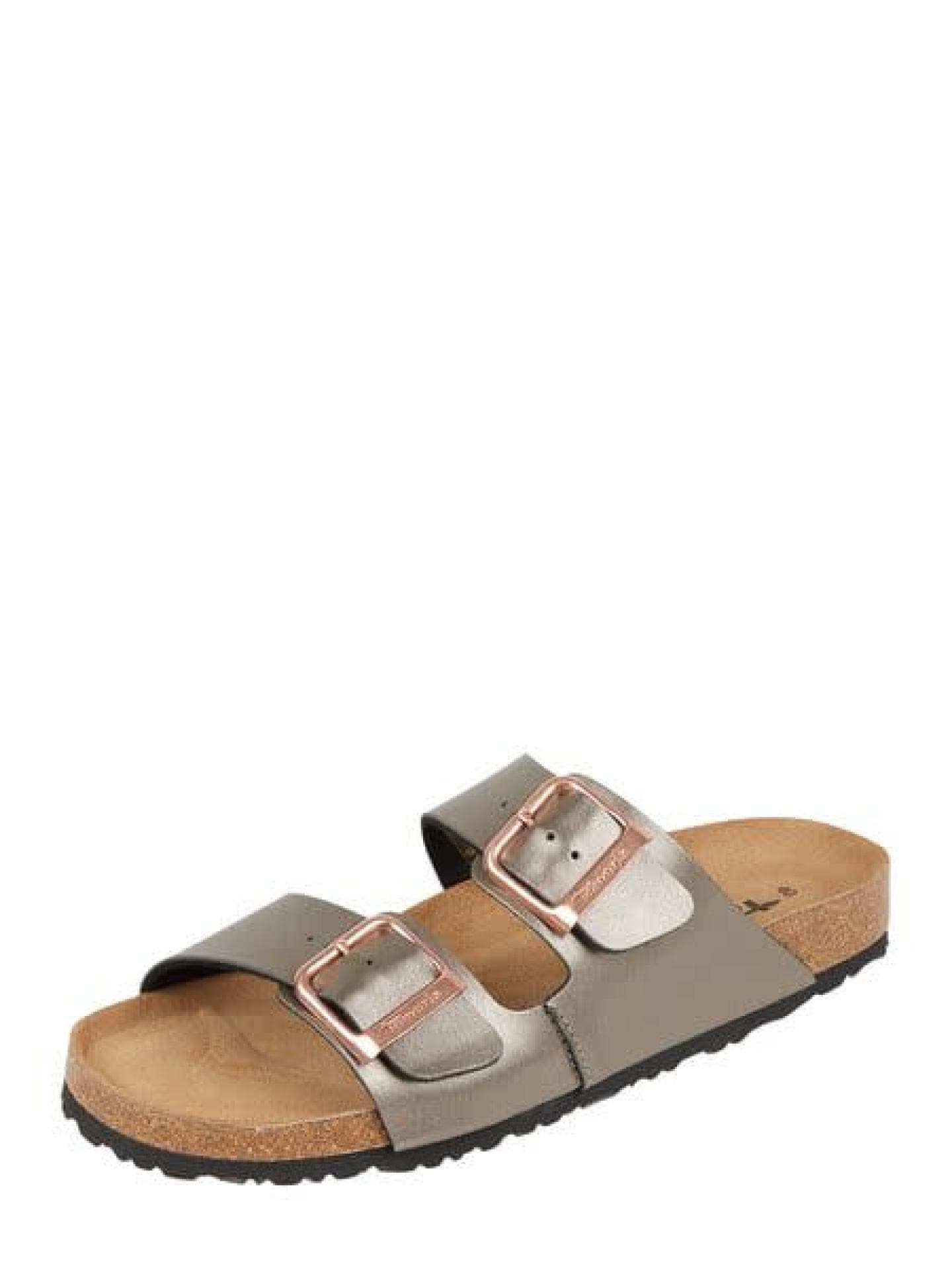 Tamaris Sandalen in Leder-Optik - Anthrazit