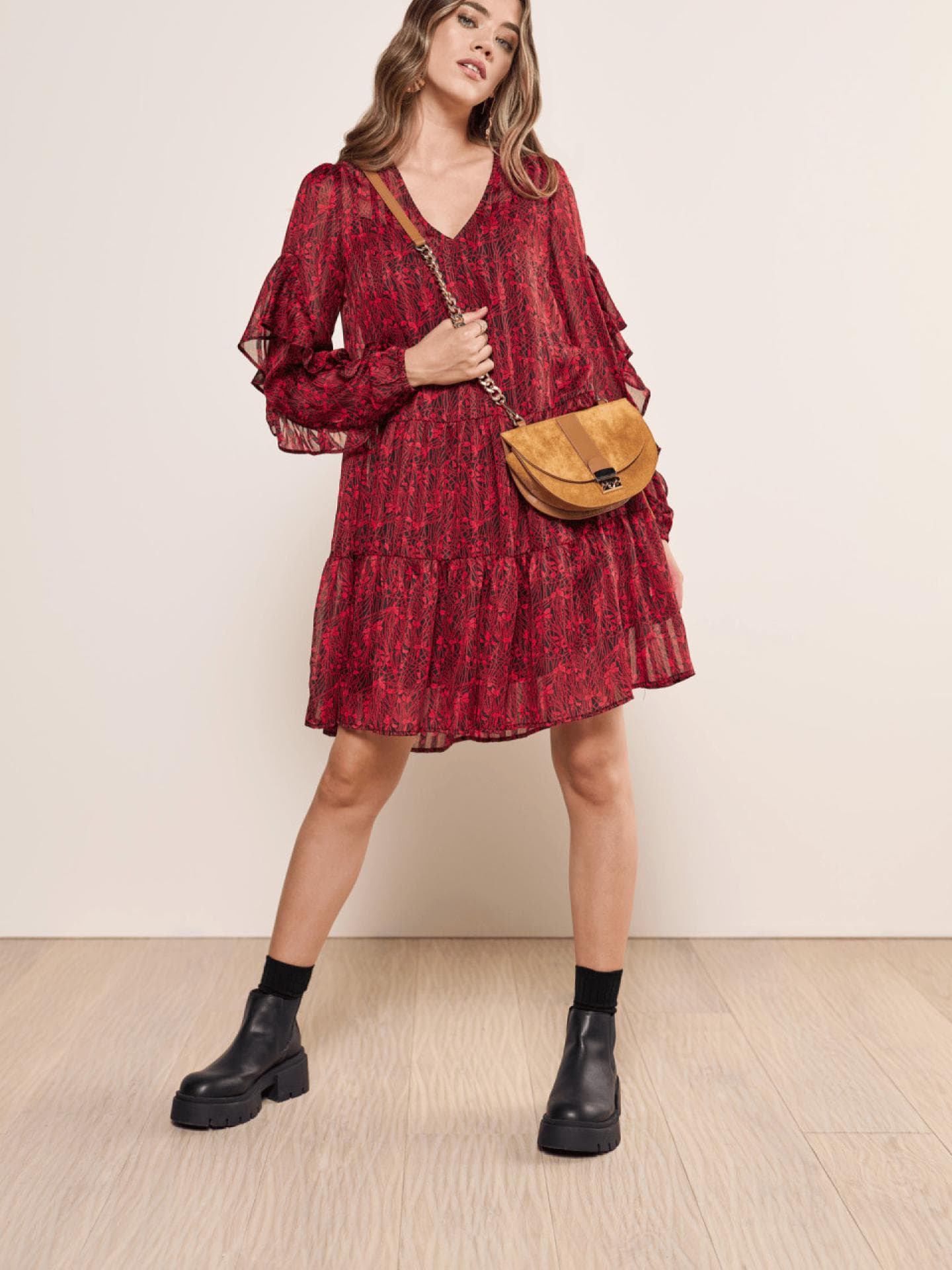 Weites Volantkleid Claire Luise