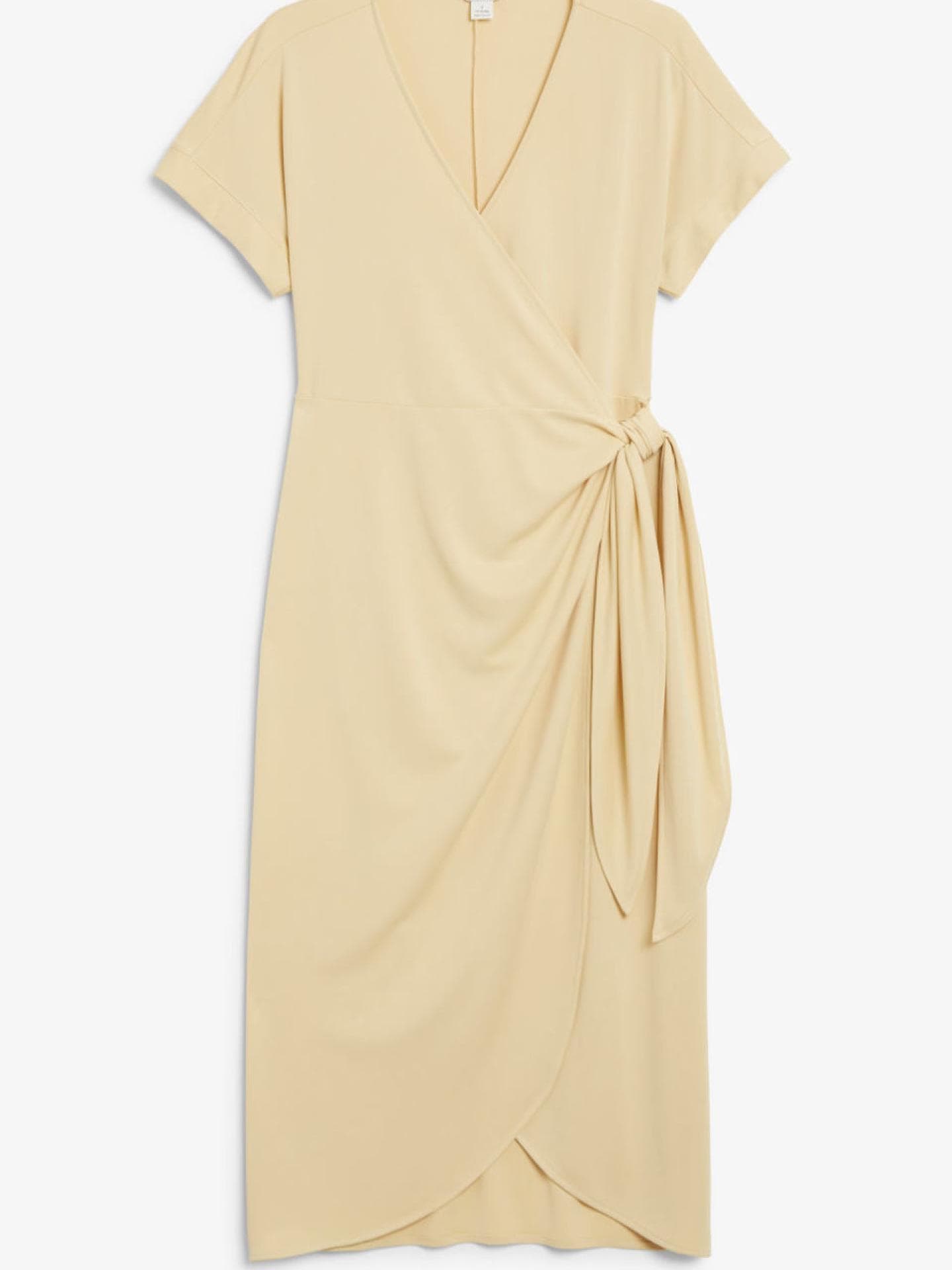 Wickelkleid in Midilänge Monki gelb