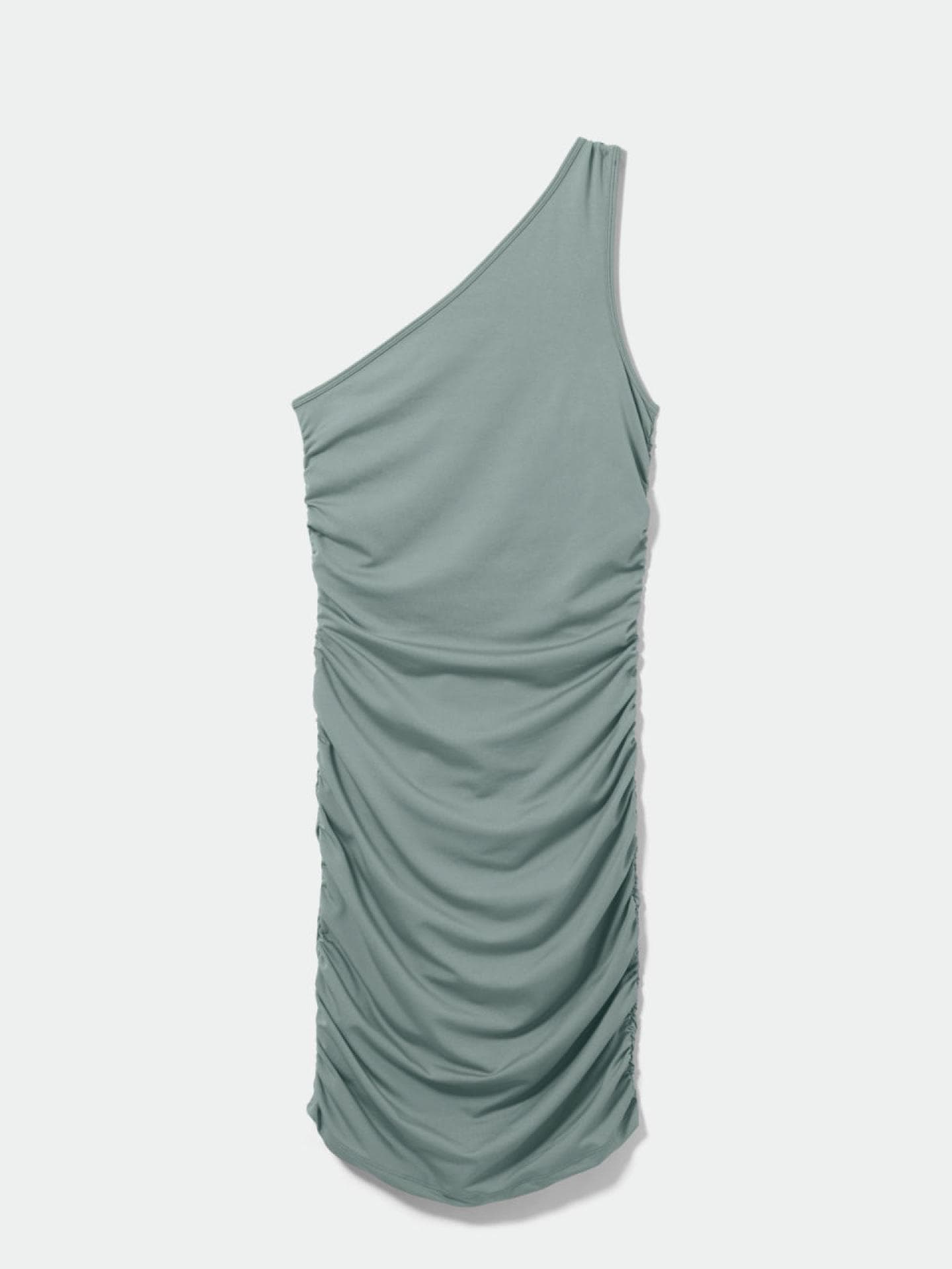 Weekday Kleid grün One Shoulder