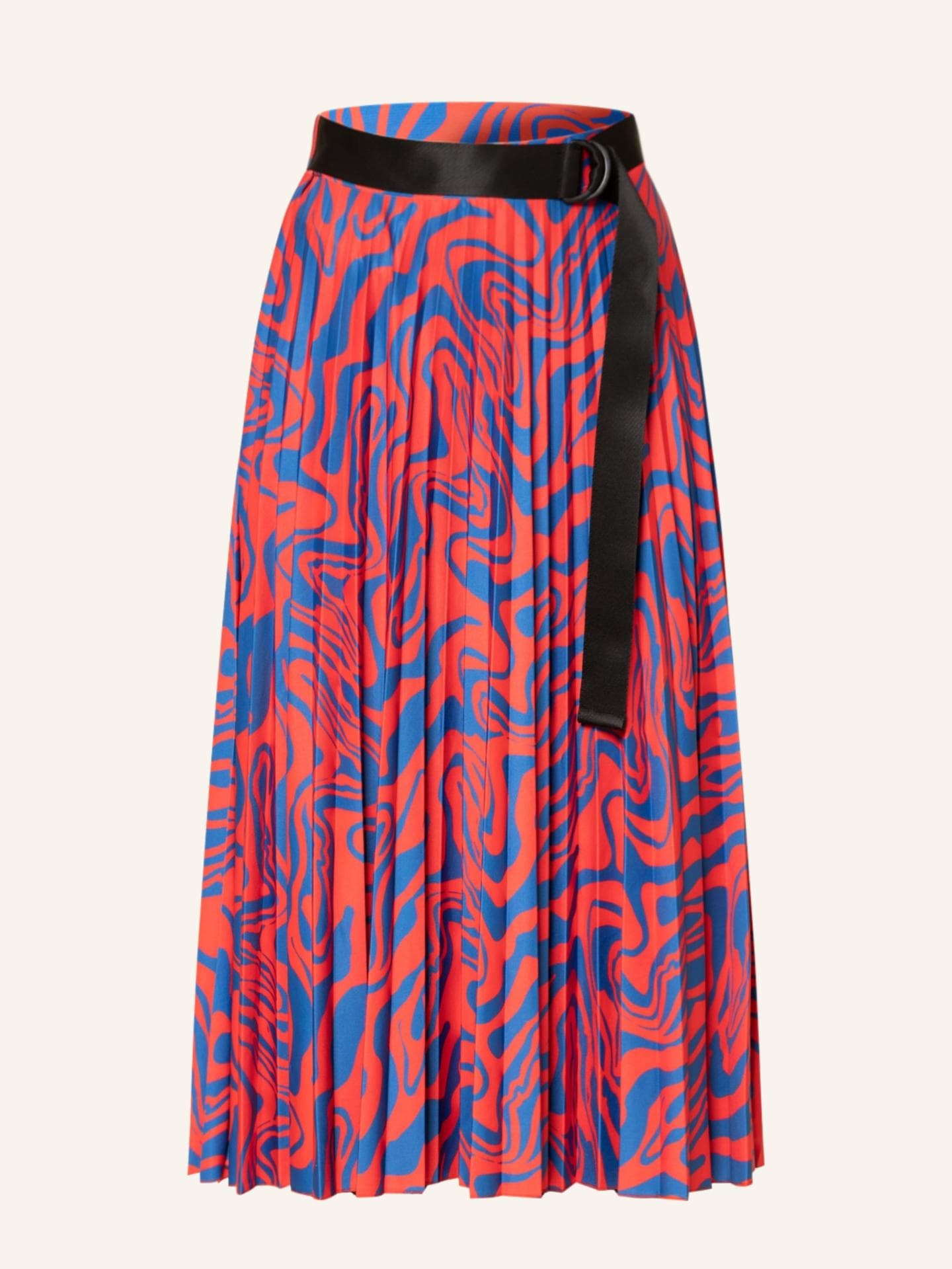 ESPRIT Plisseerock bunt gemustert