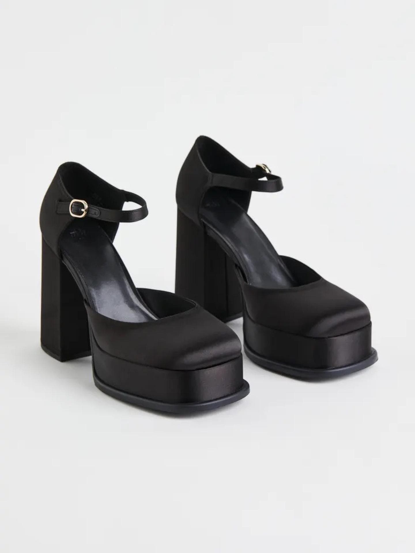 H&M Plateau Schuhe schwarz Large