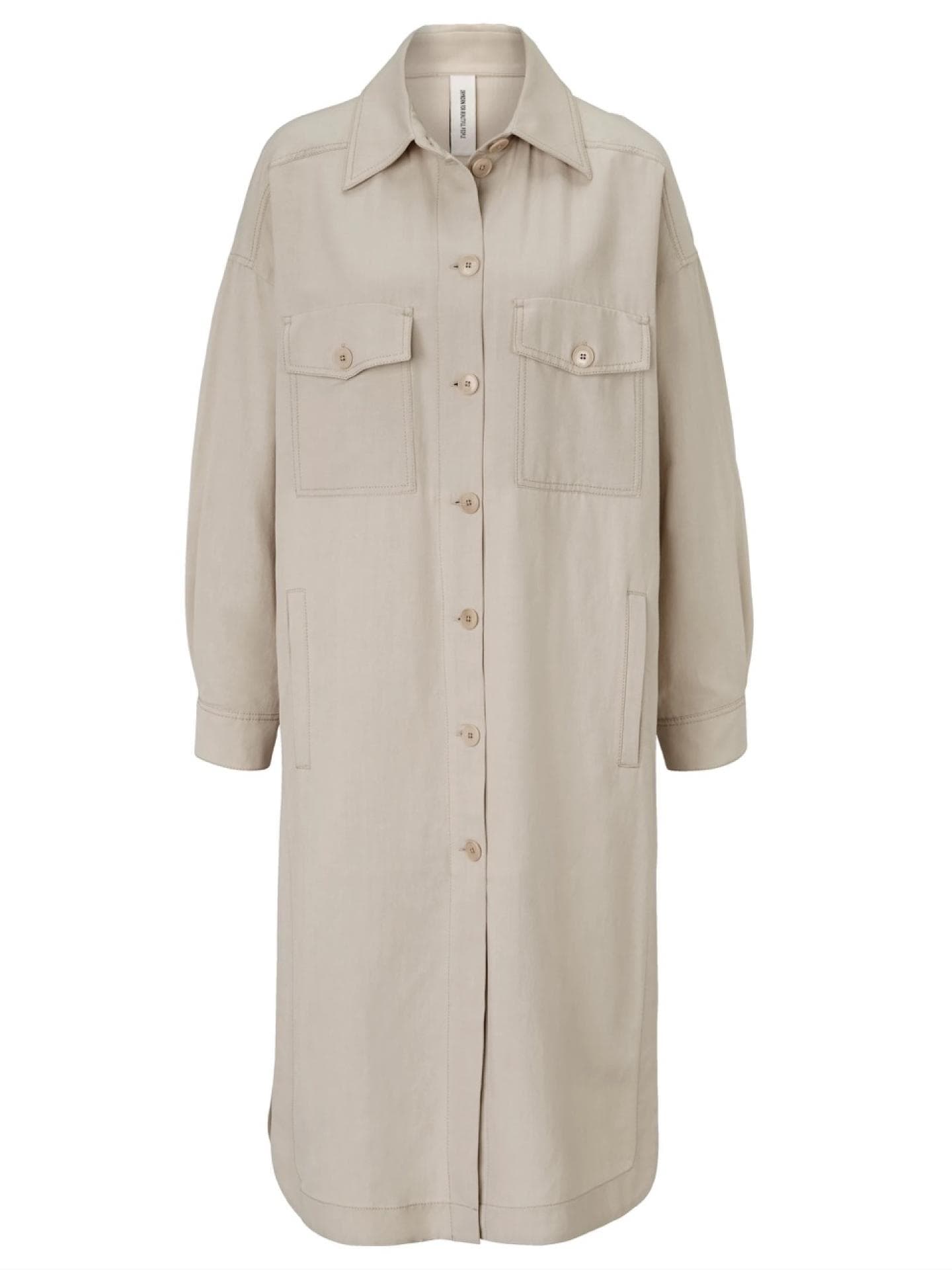 Oversized-Hemd DRYKORN Creme-Weiß