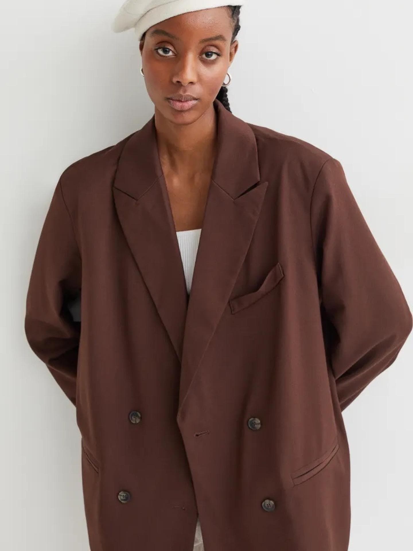 Oversized Blazer braun H&M