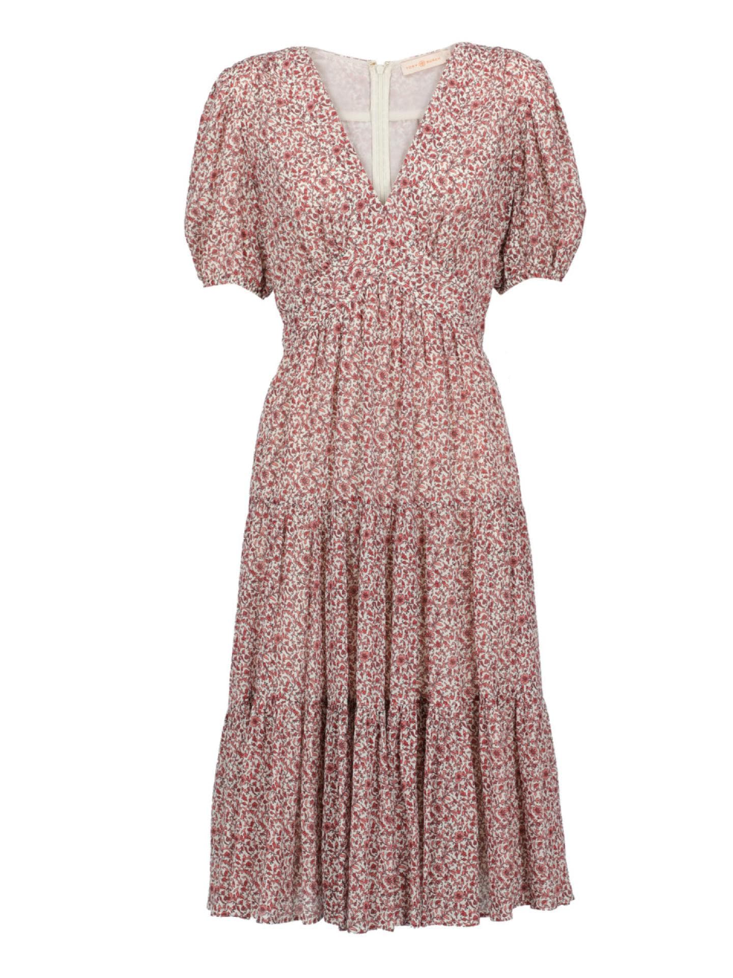 Tory Burch Damen Kleider Pink, White Fabric