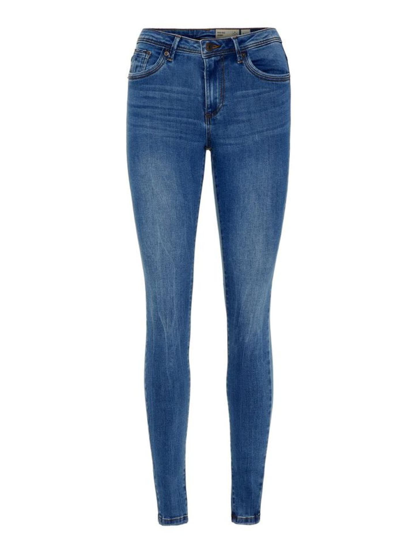 VERO MODA Damen Jeans Hose VMTanya Piping Slim-Fit High-Waist