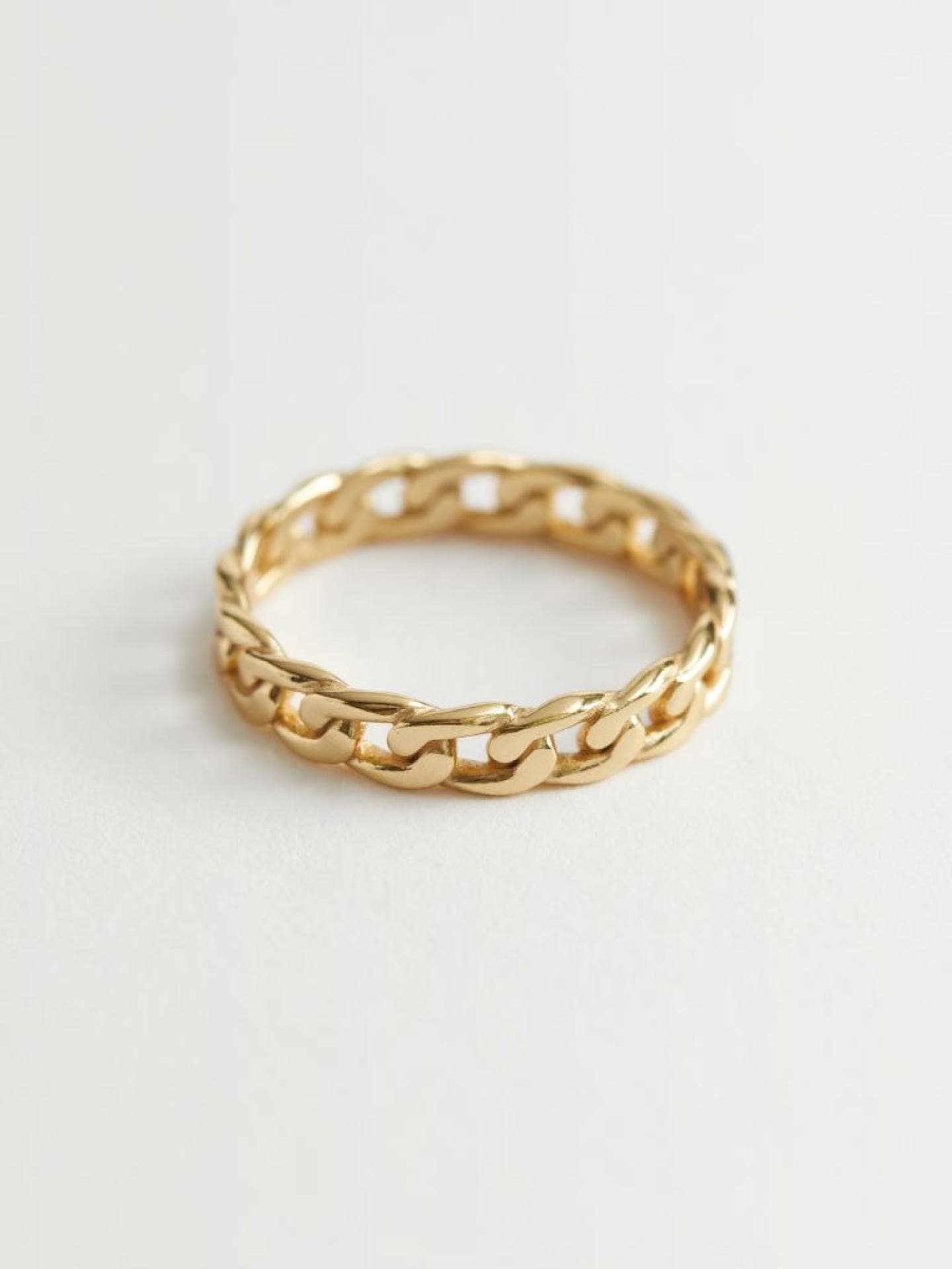 & Other Stories Zarter Ring in Kettengliederform - Gold