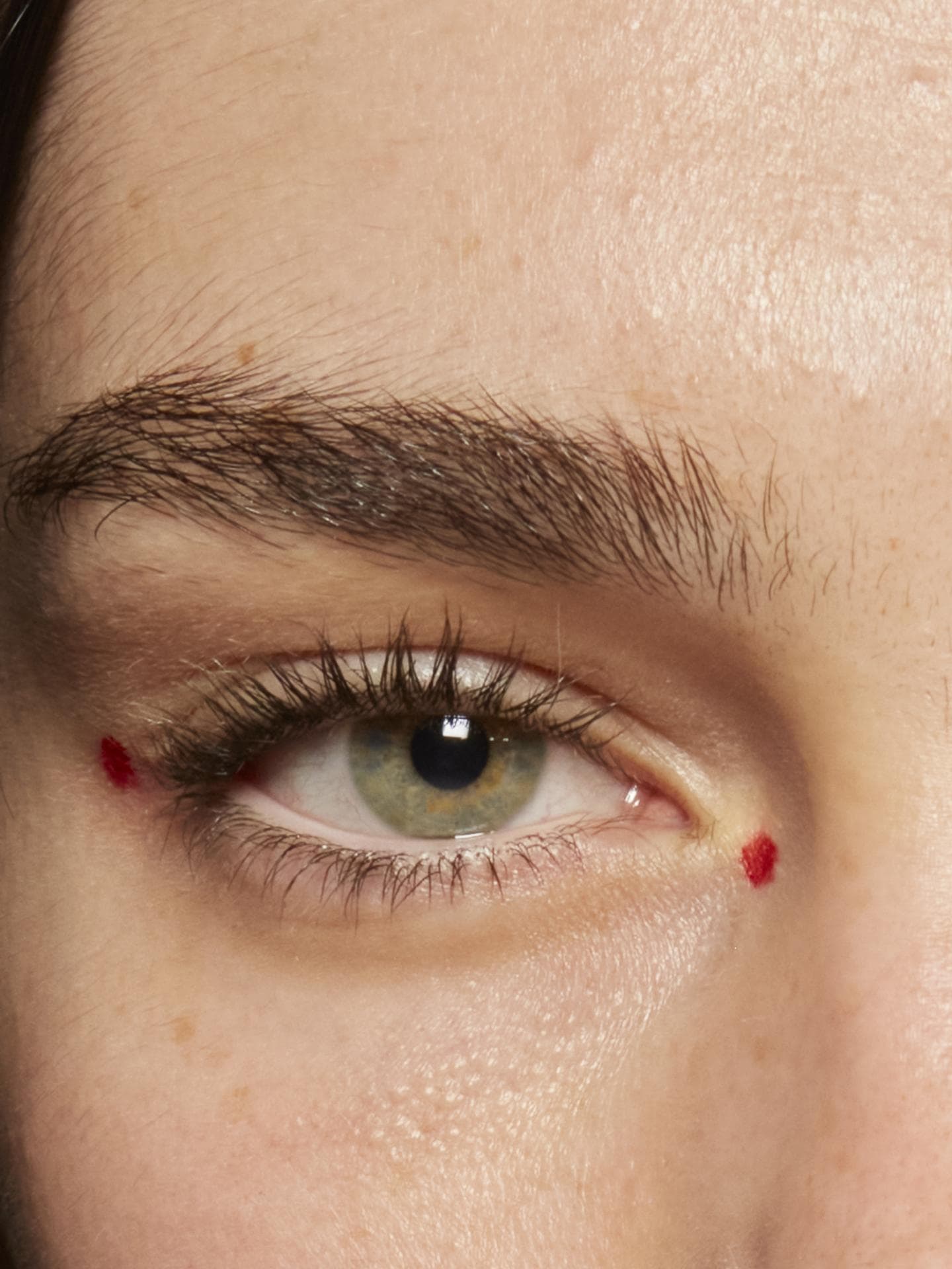 Lange getuschte Wimpern