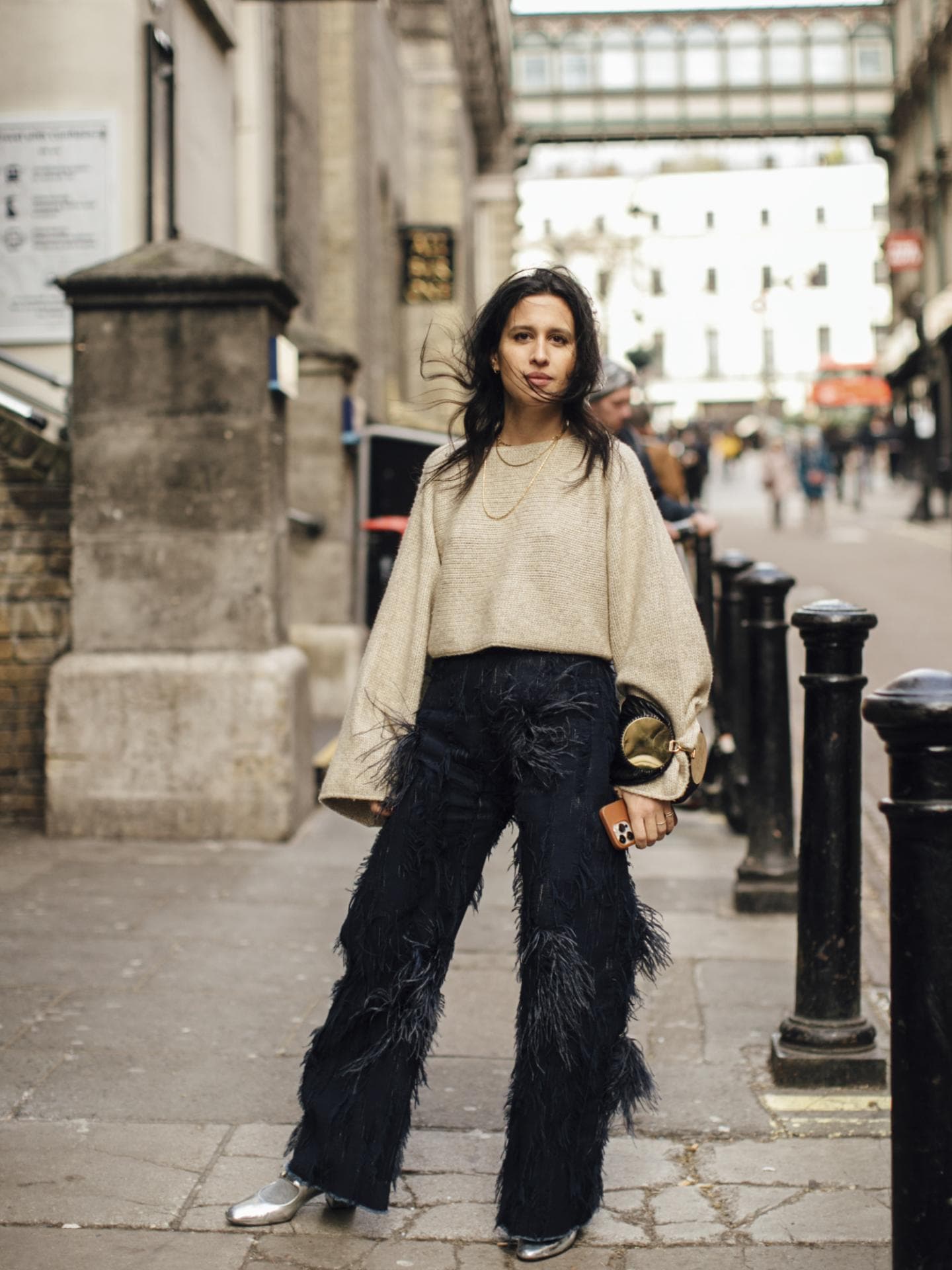 London Fashion Week Streetstyle Frau 