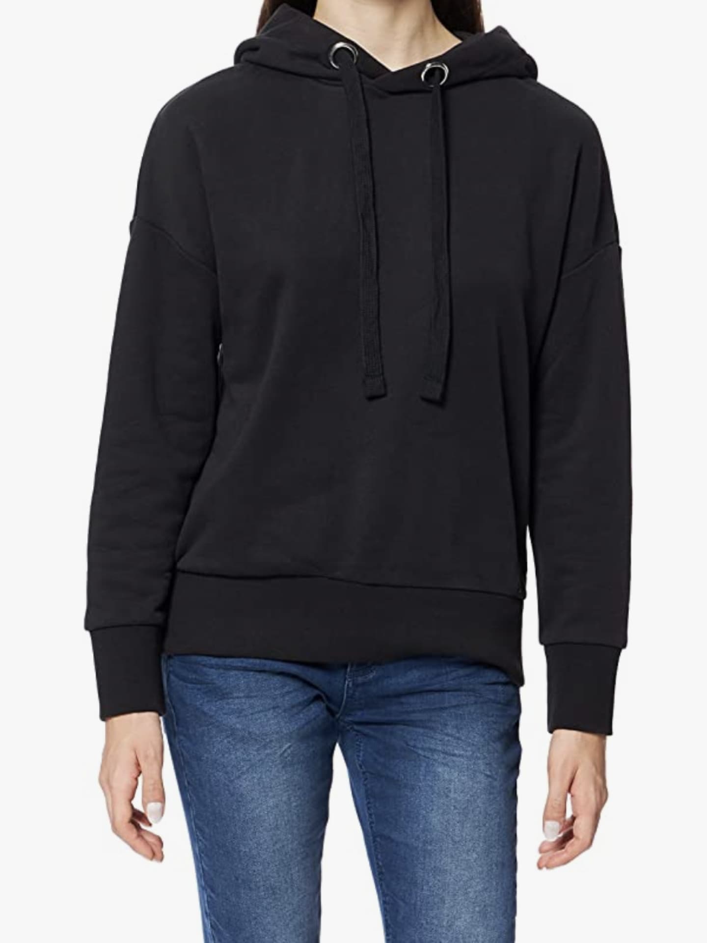Marc O'Polo Denim Damen Kapuzenpullover schwarz