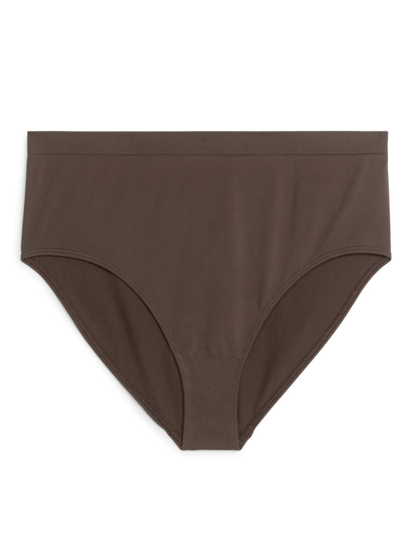 Nahtloser Slip mit hoher Taille Arket braun