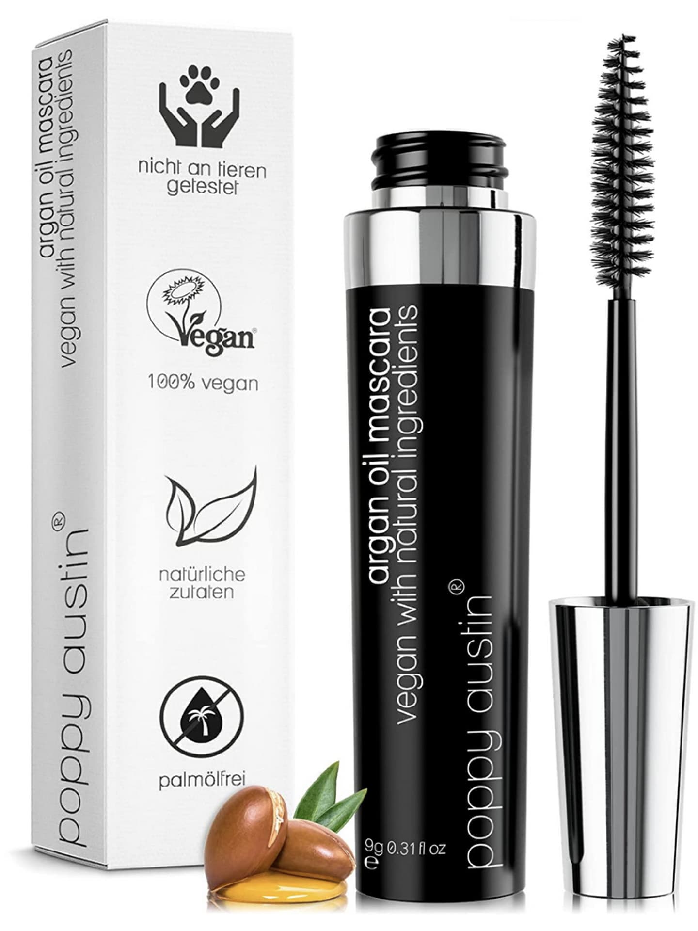 Vegan Mascara für Empfindliche Augen poppy austin