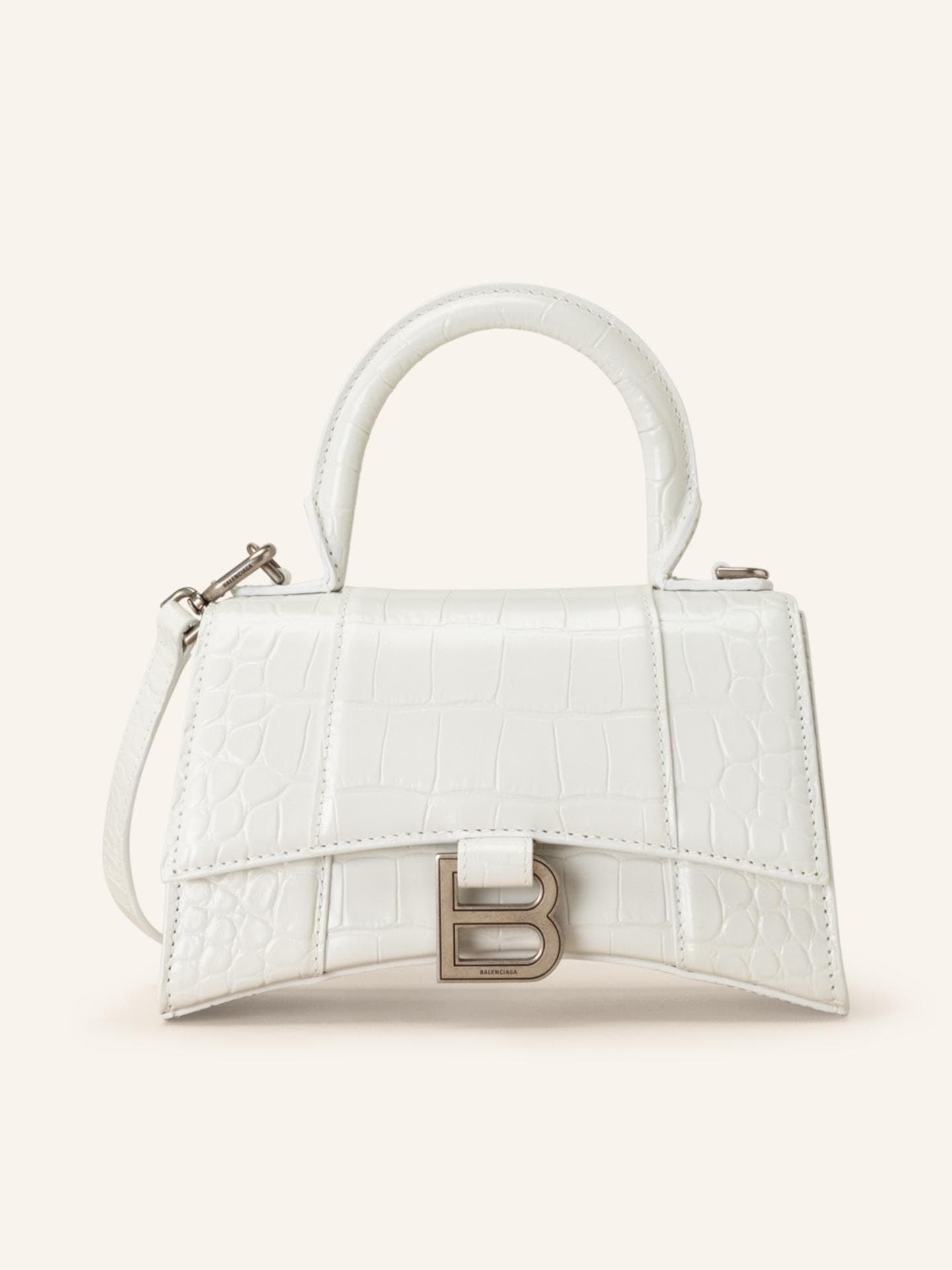 BALENCIAGA Handtasche HOURGLASS XS weiß