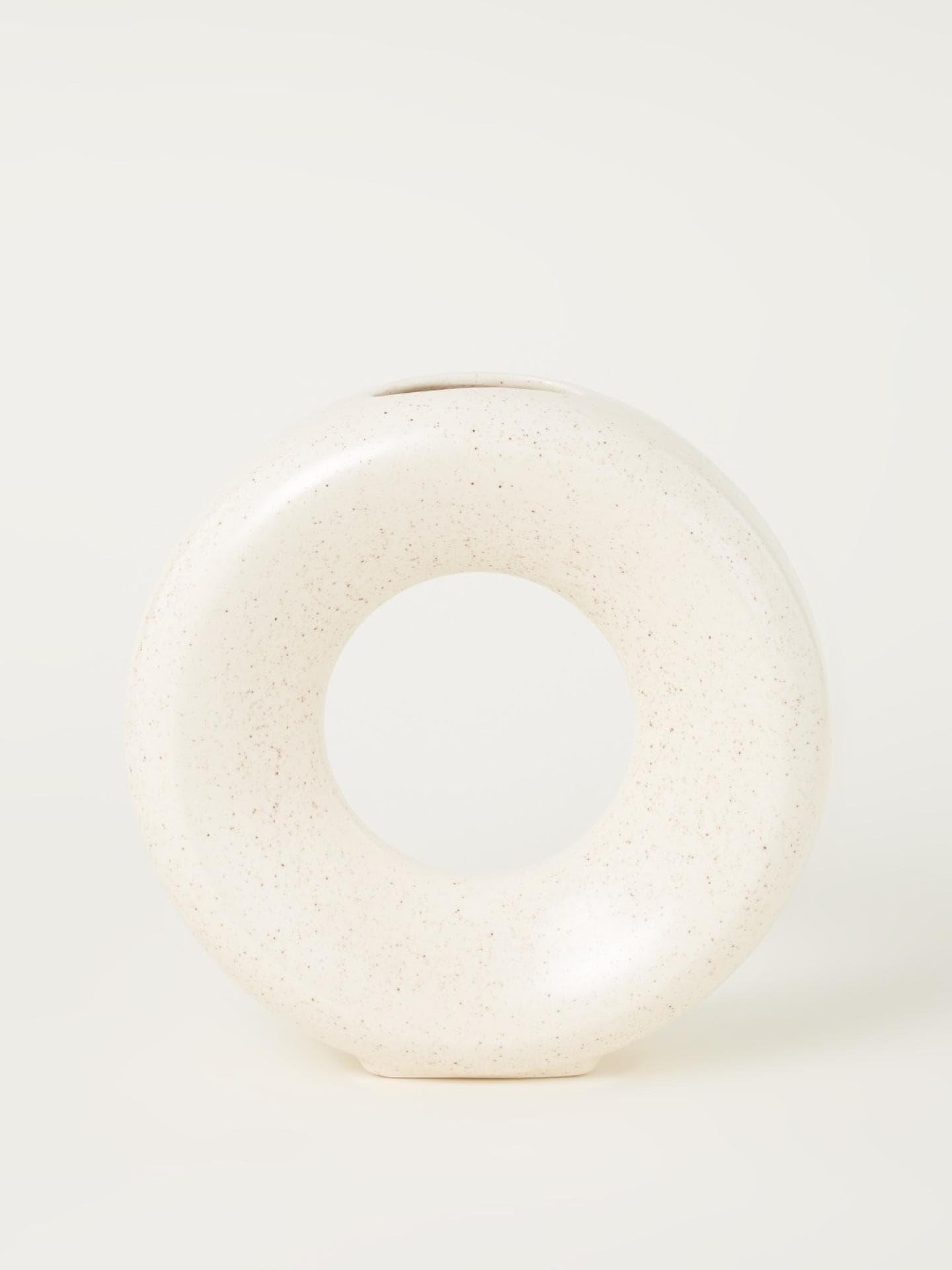 HKliving cremefarbene Circle Vase M 24 cm