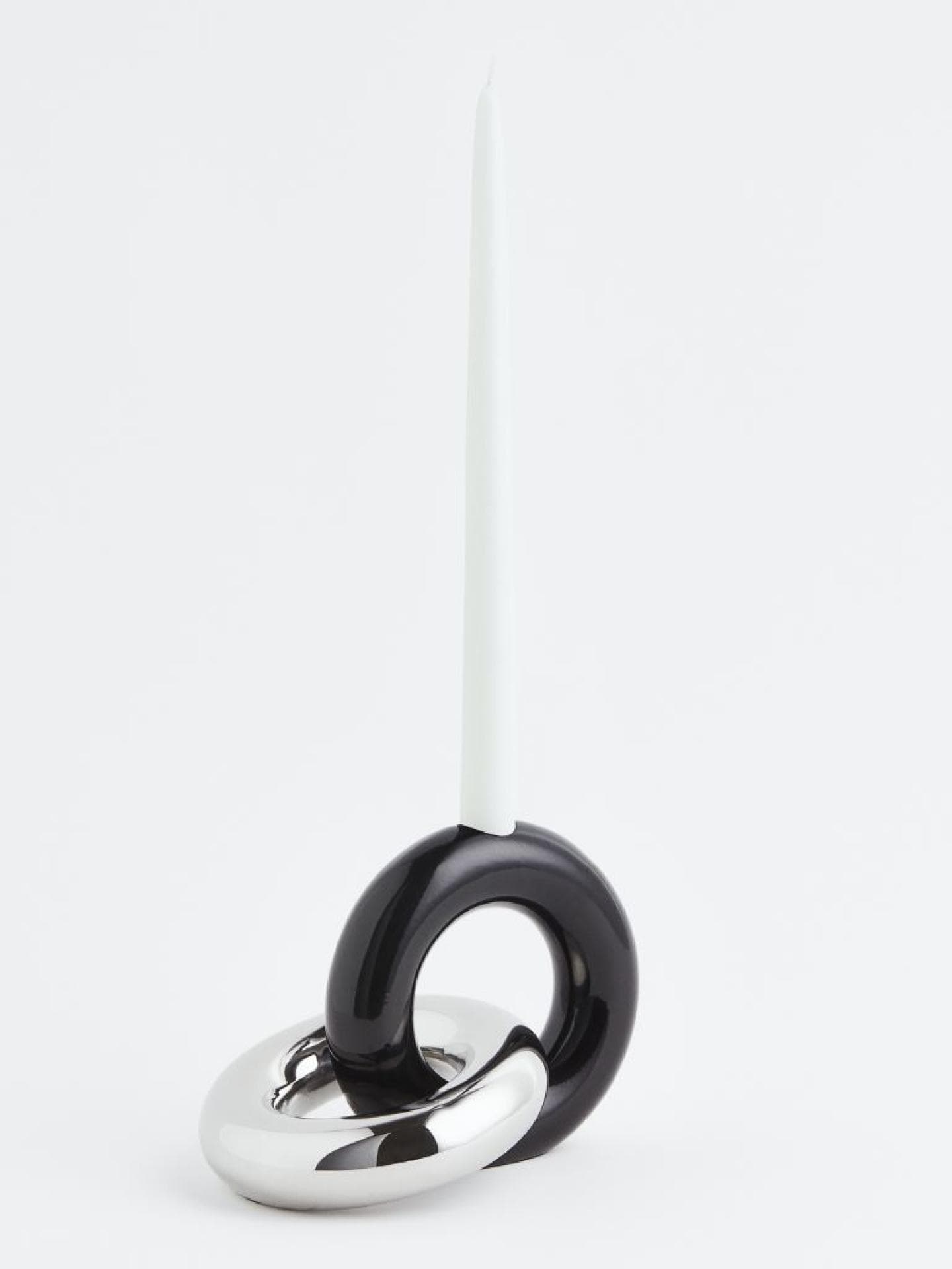 Kerzenständer Ringe schwarz silber uncommon matters x H&M Home