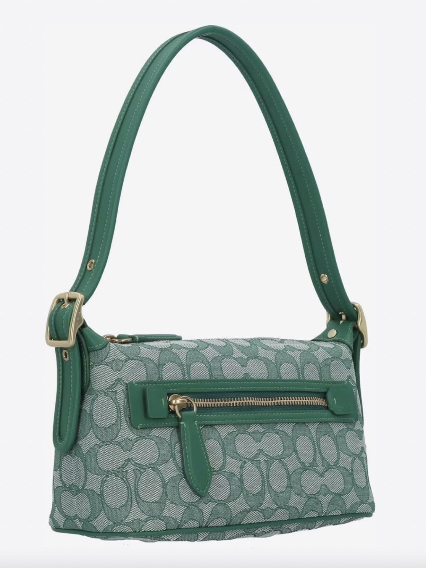 Schultertasche grün Coach Large