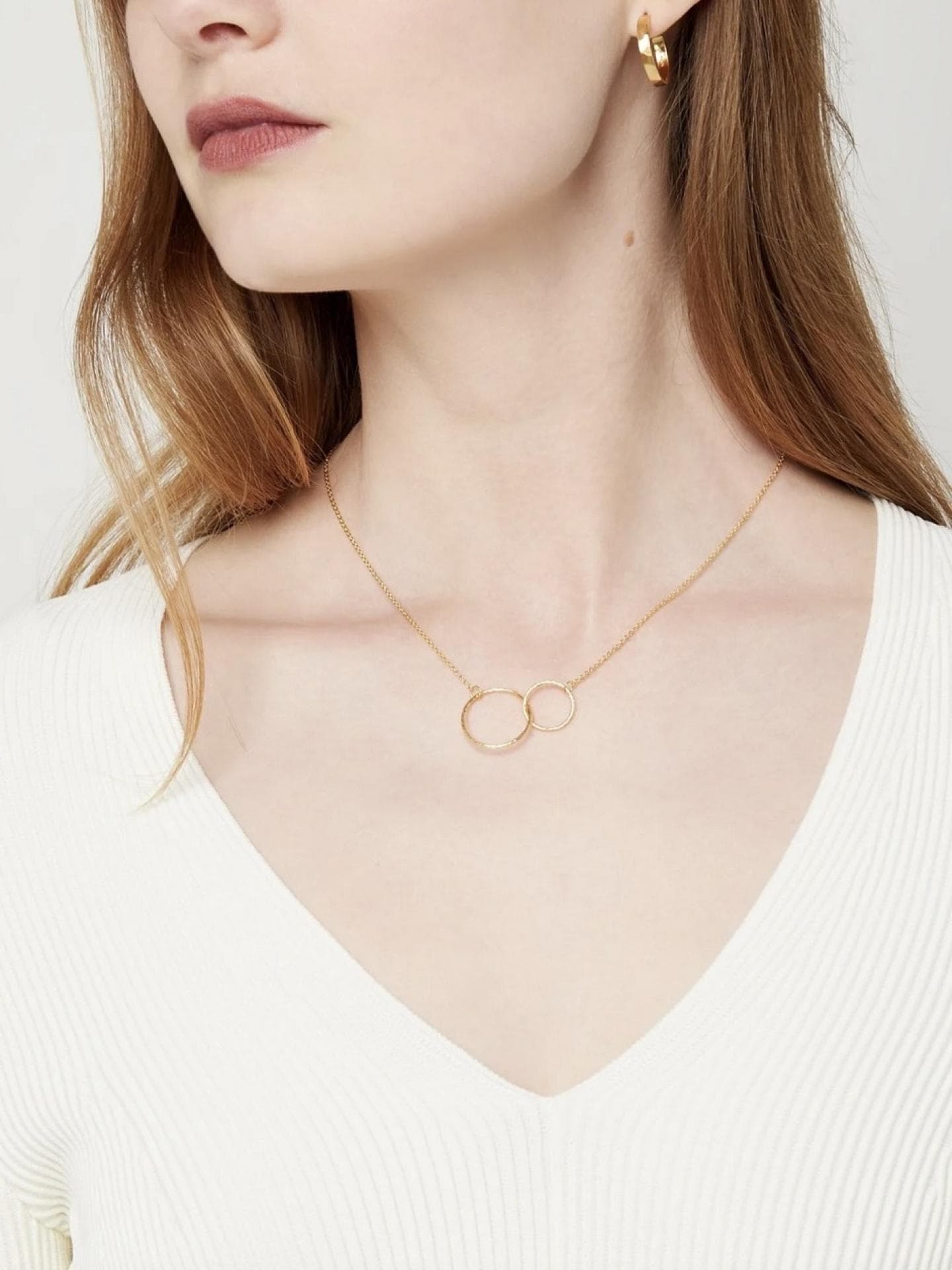 Halskette Double Plainin in Gold von Pernille Corydon über De Bijenkorf