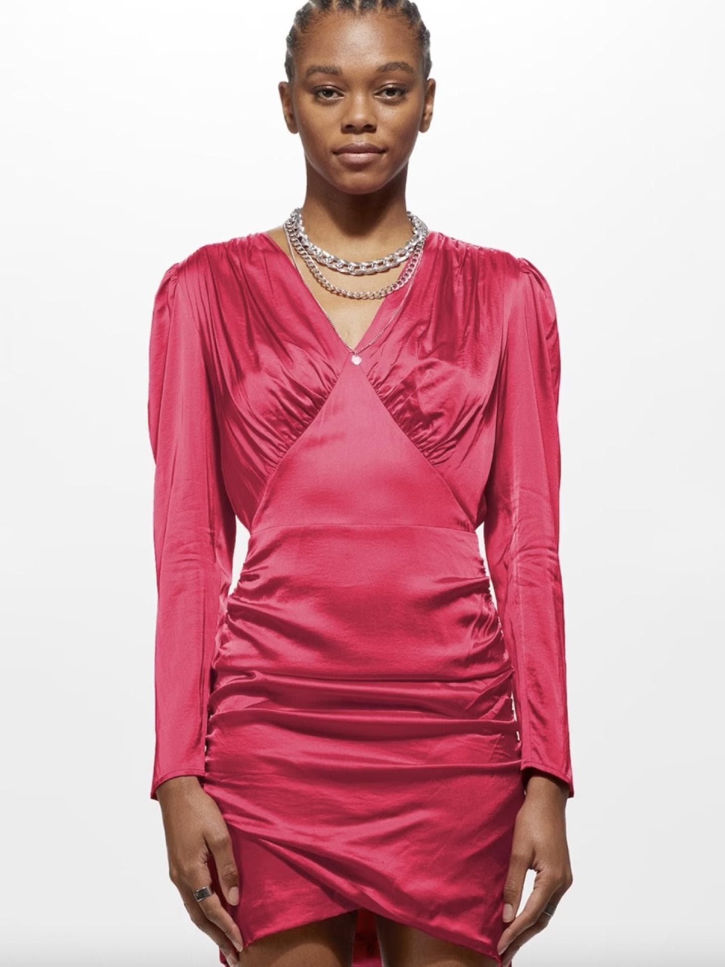 Kleid 'Amila' in Magenta von Karen Millen über ABOUT YOU