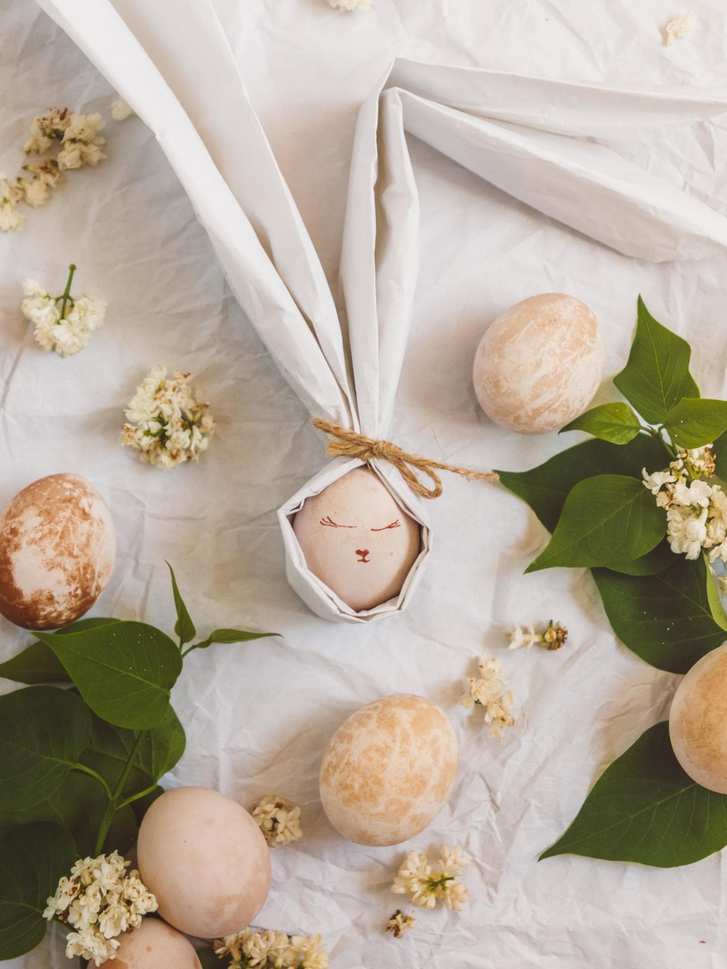 Ostern Deko Serviette Hase Ostereier Ostern Deko Serviette Hase Ostereier