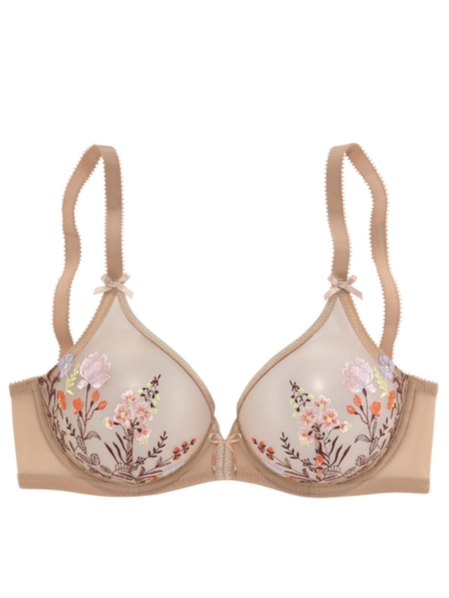 Femininer Bügel-BH mit Blumen aus Stickereispitze von Lascana, ca. 40 Euro