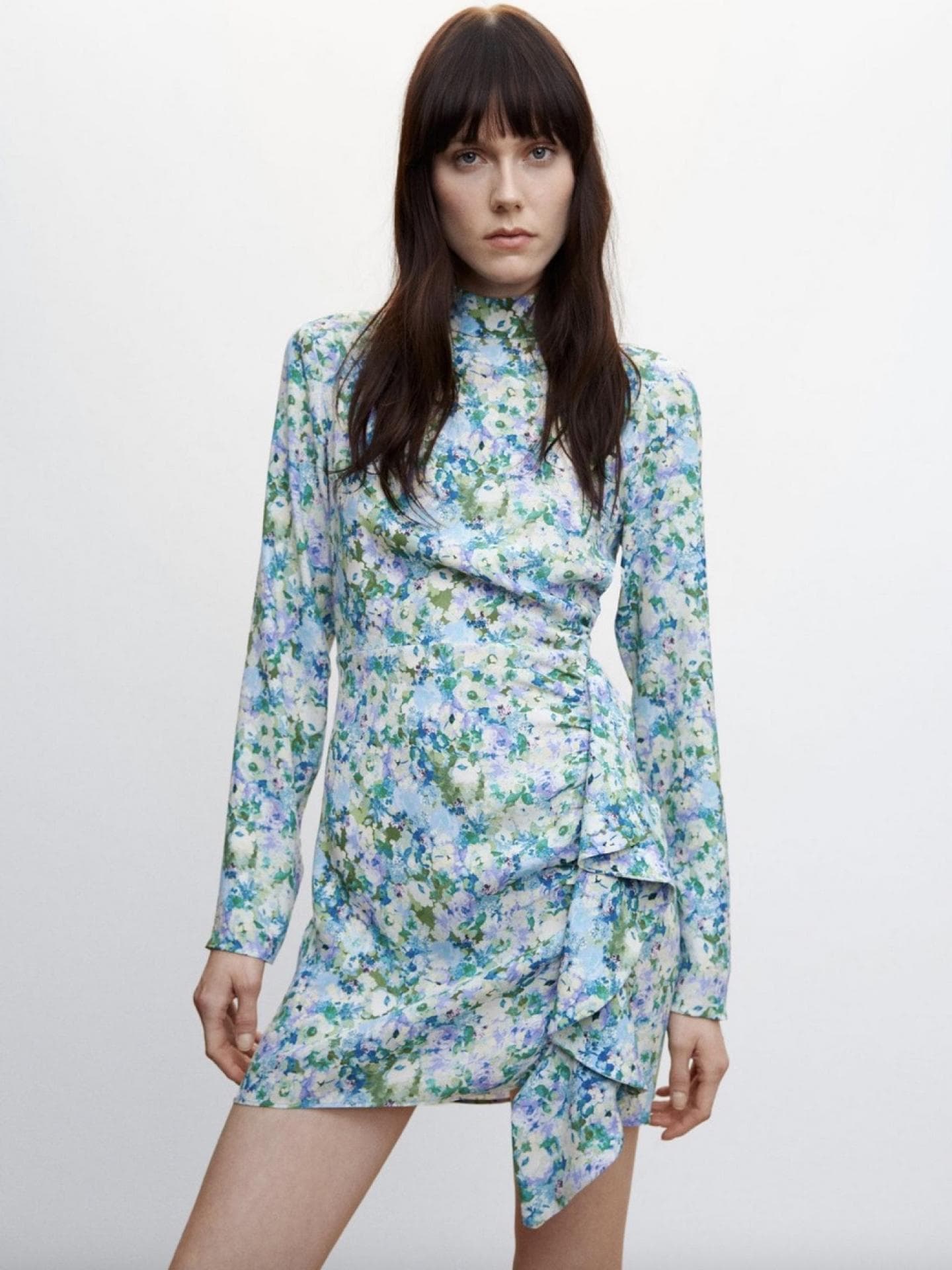 Volantkleid mit Blumenprint MANGO Large