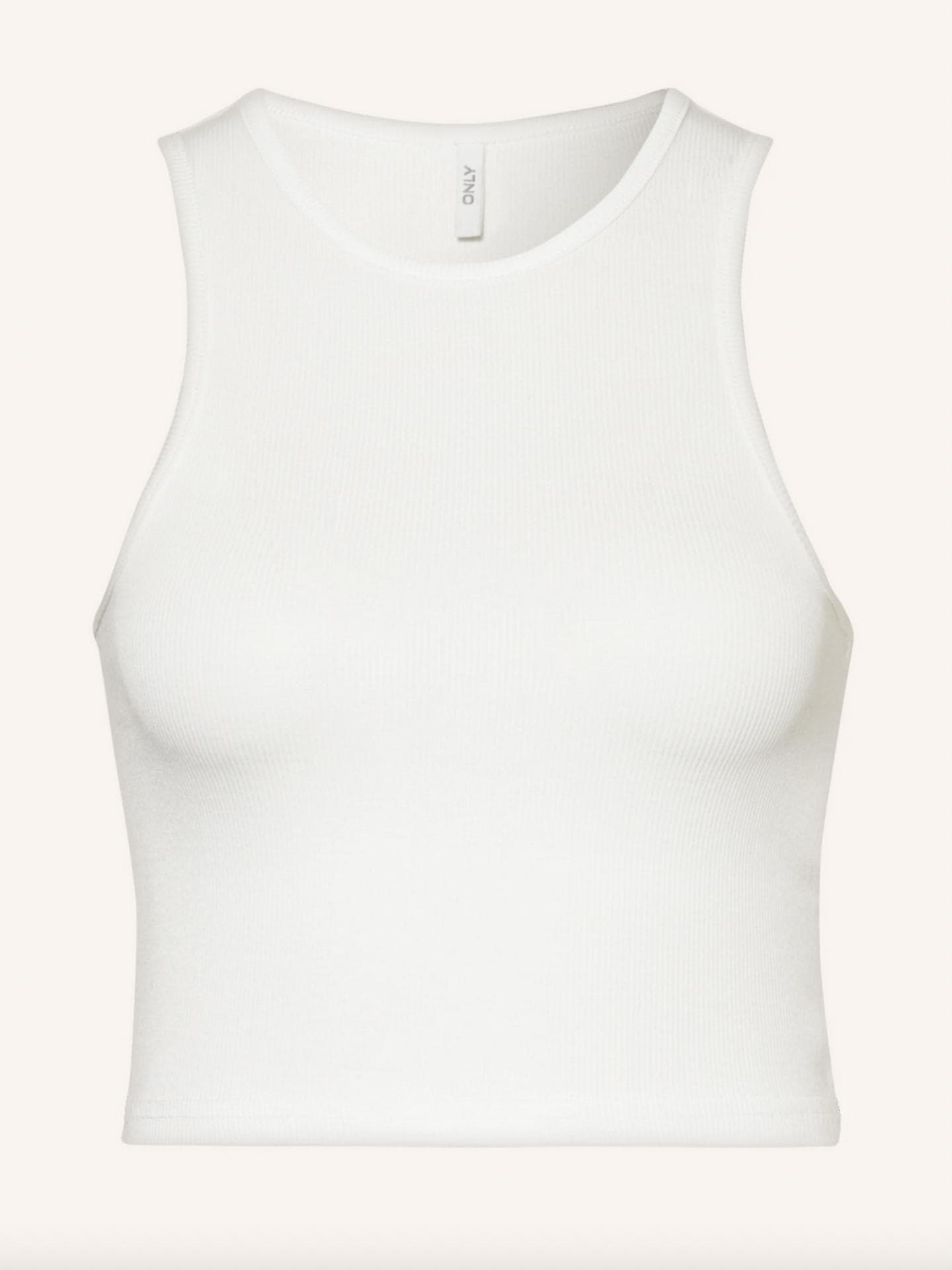 Cropped-Top von Only in Weiß über Breuninger, ca. 15 Euro