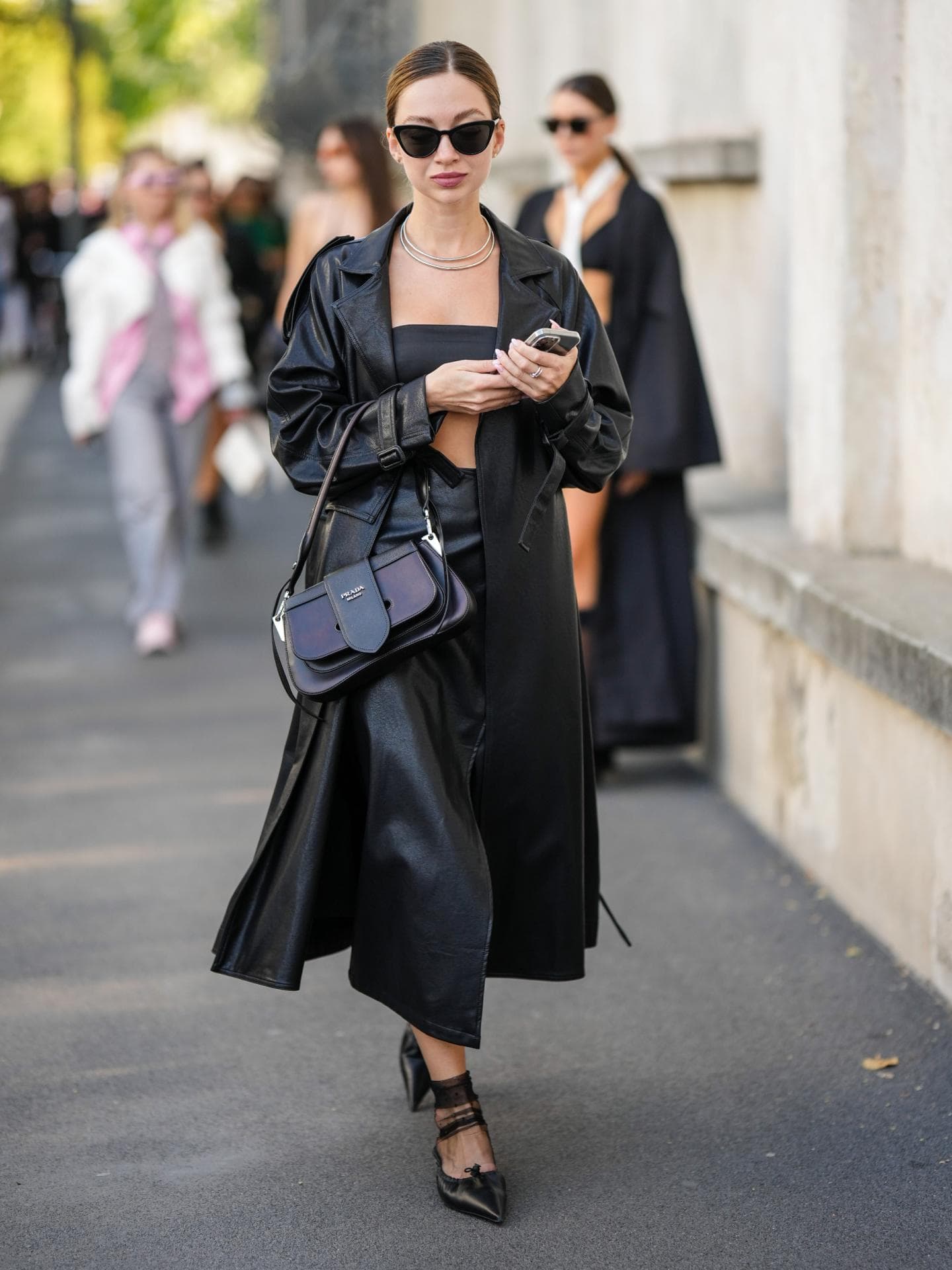 Streetstyle mit spitzen Ballerinas