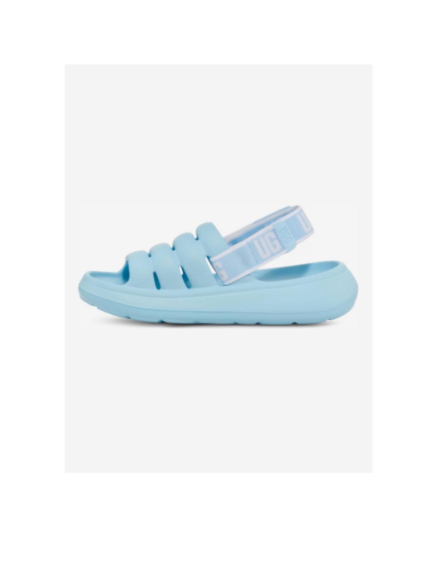 Blaue Sandale