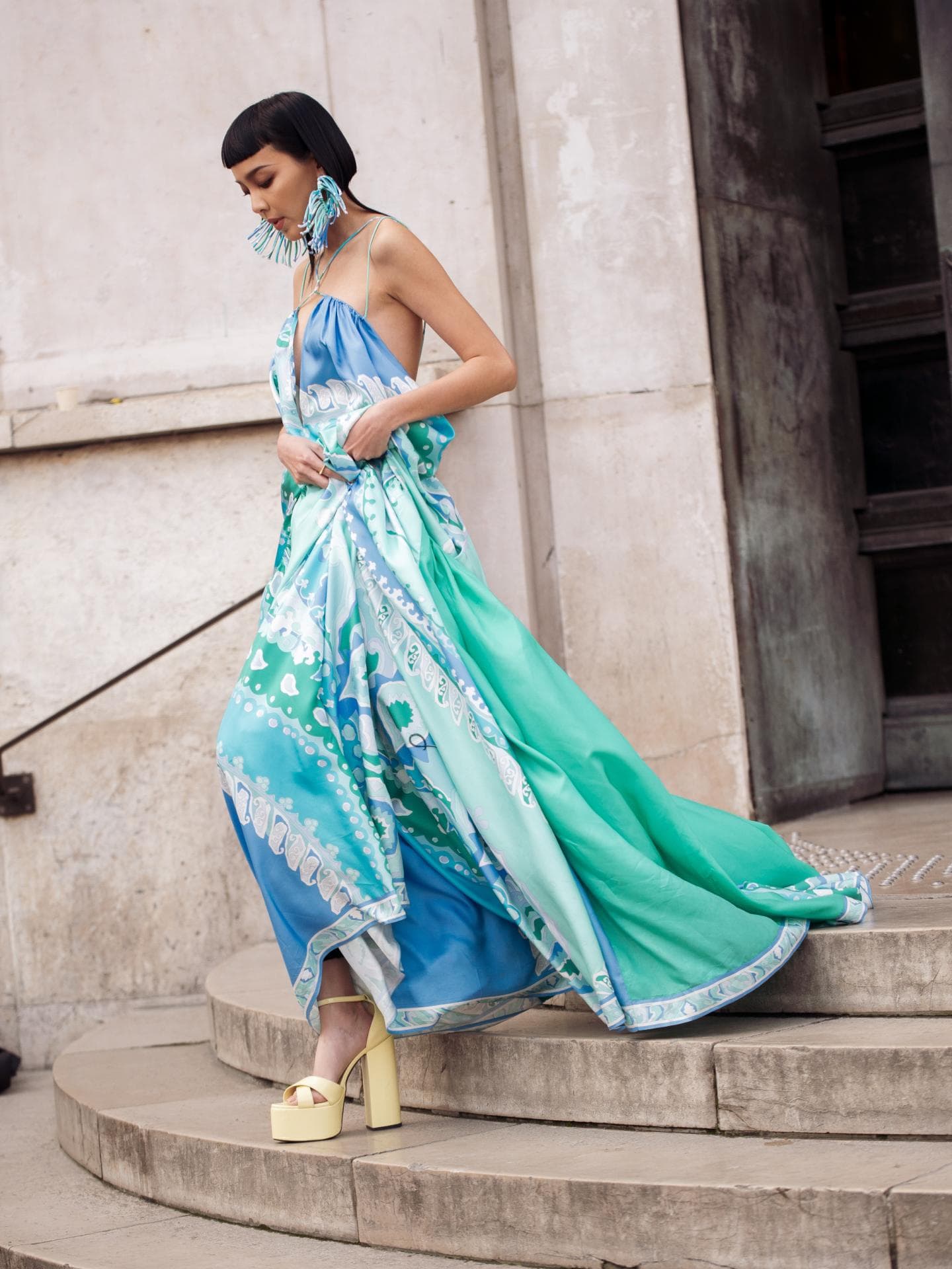 Streetstyle mit Maxi-Kleid