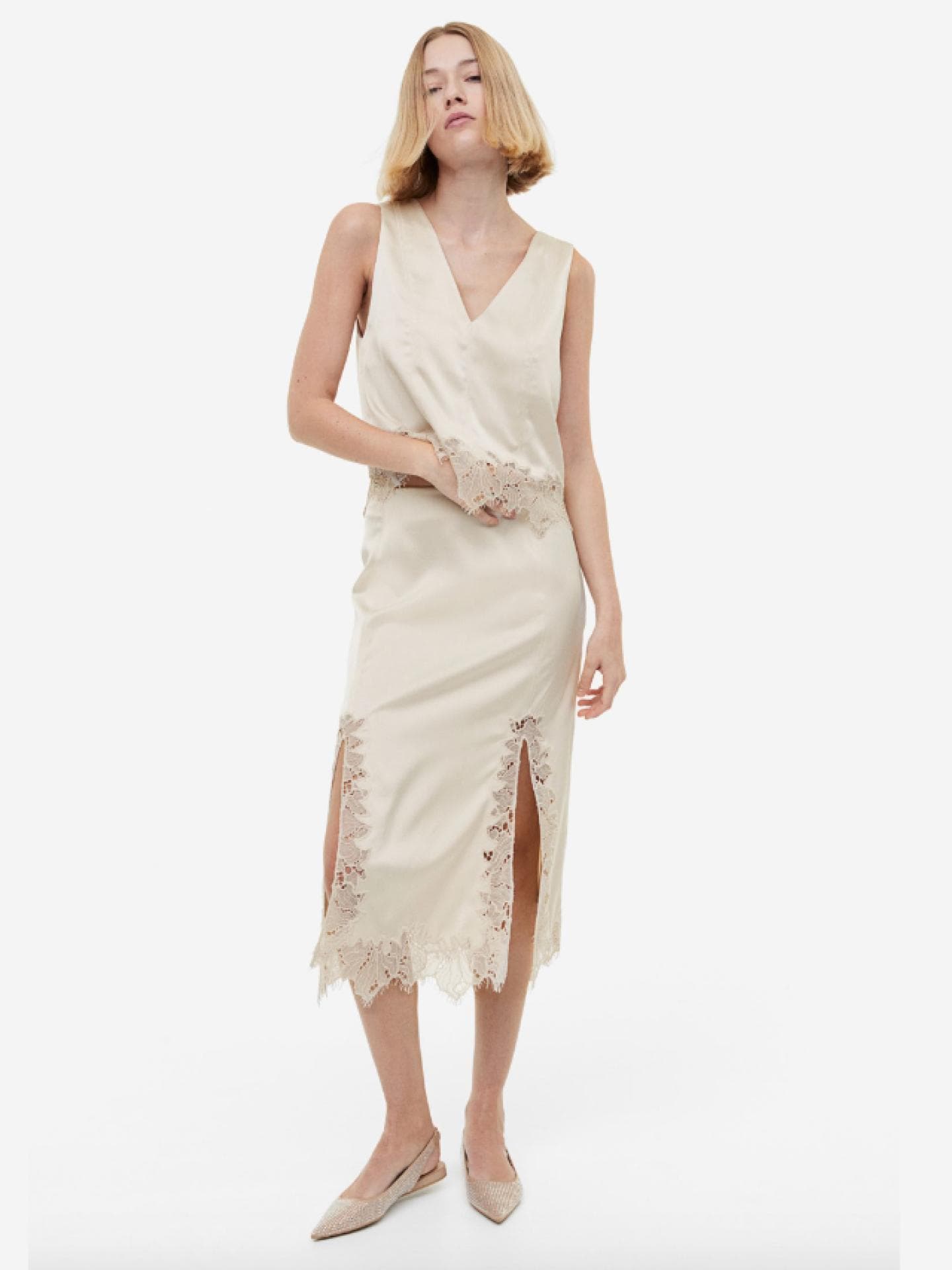 Satin-Rock von H&M