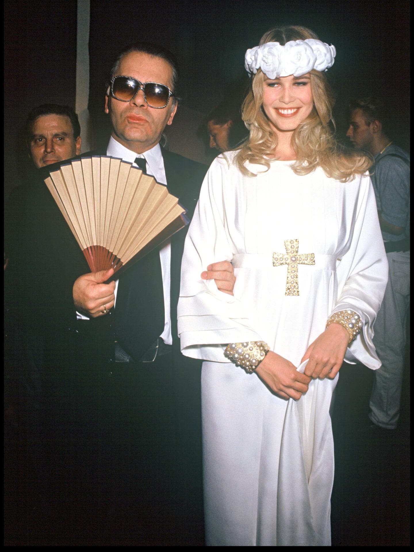 Karl Lagerfeld und Claudia Schiffer 1992