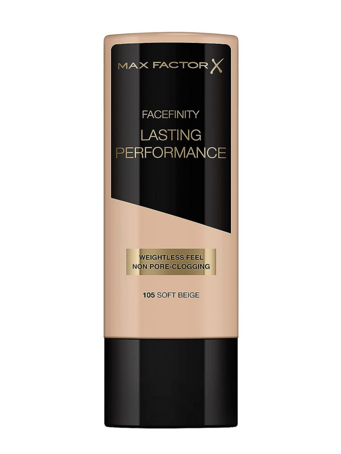 Max Factor Lasting Performance Foundation Soft Beige 105 – Langanhaltendes Flüssig Make-up – Für die perfekte