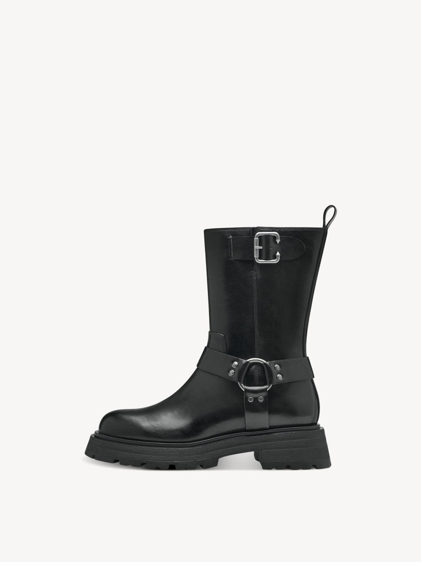 Biker Boots mit Blockabsatz