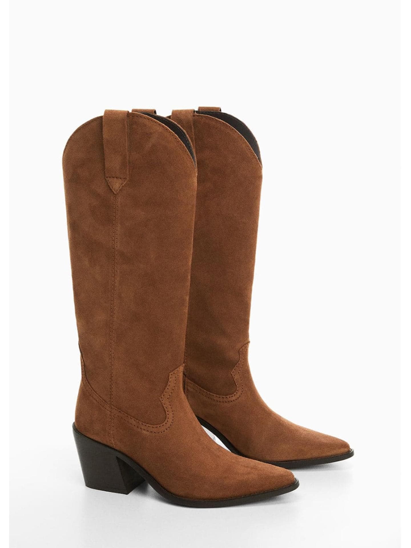 Braune Cowboyboots von Mango
