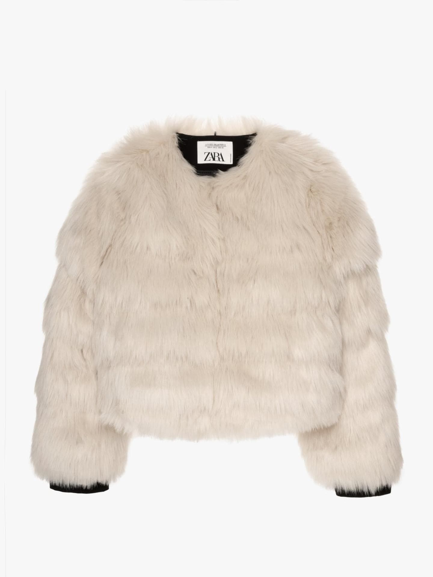 Kurze Felljacke von Zara