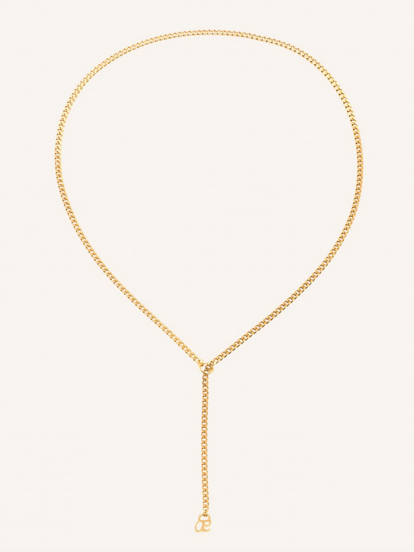 Goldene Kette mit langem Anhäger von Ariane Ernst