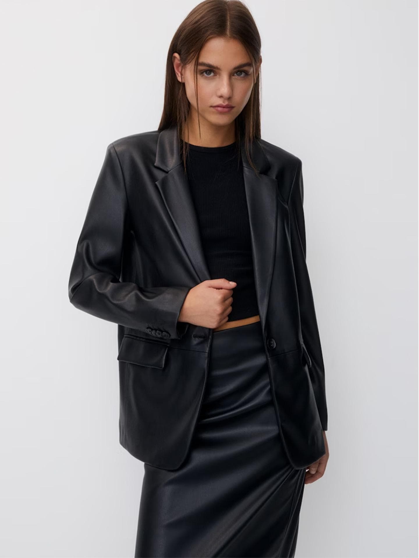 Schwarzer Blazer von Pull&Bear
