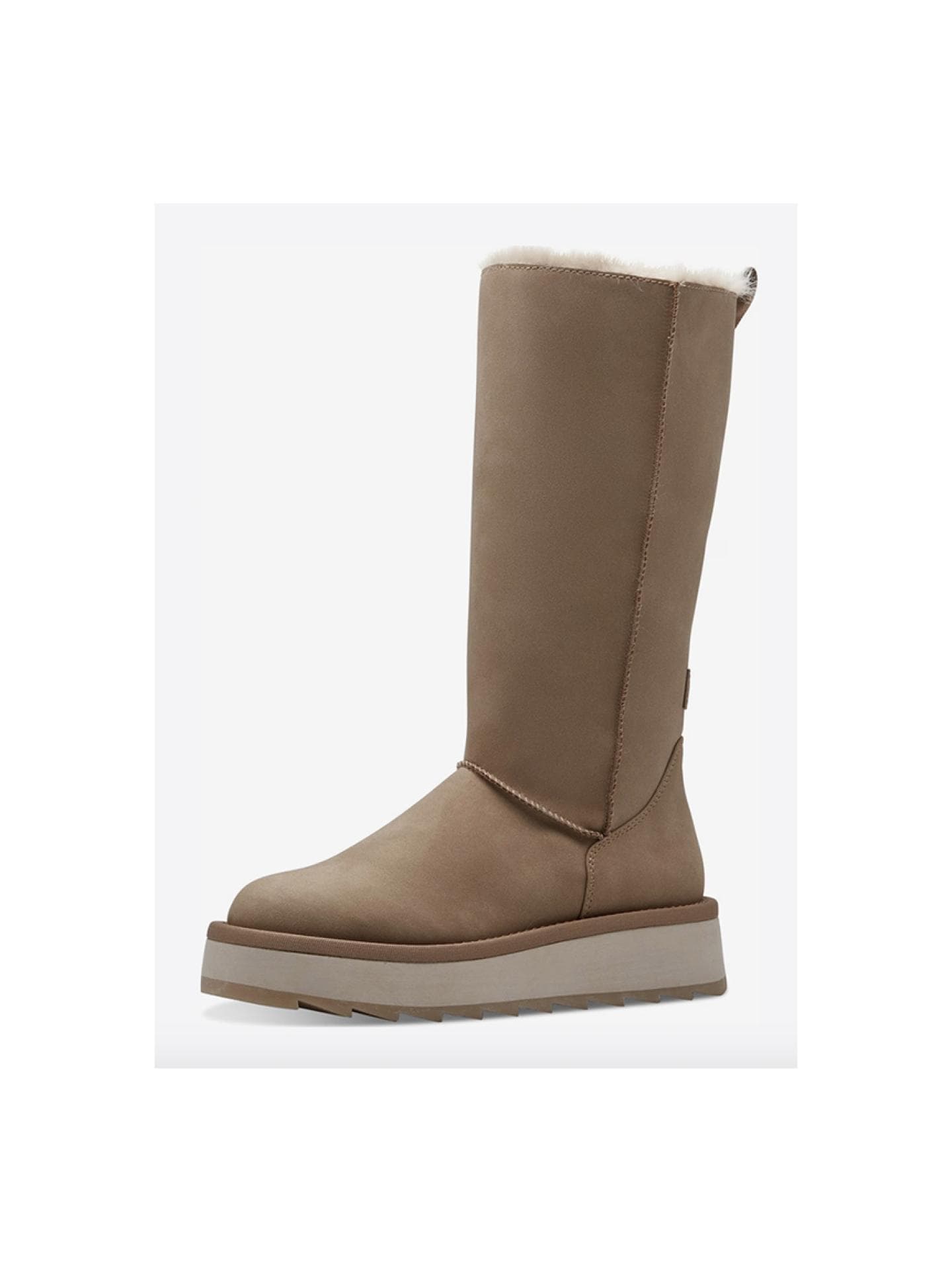 Beigefarbene Snowboots von Tamaris